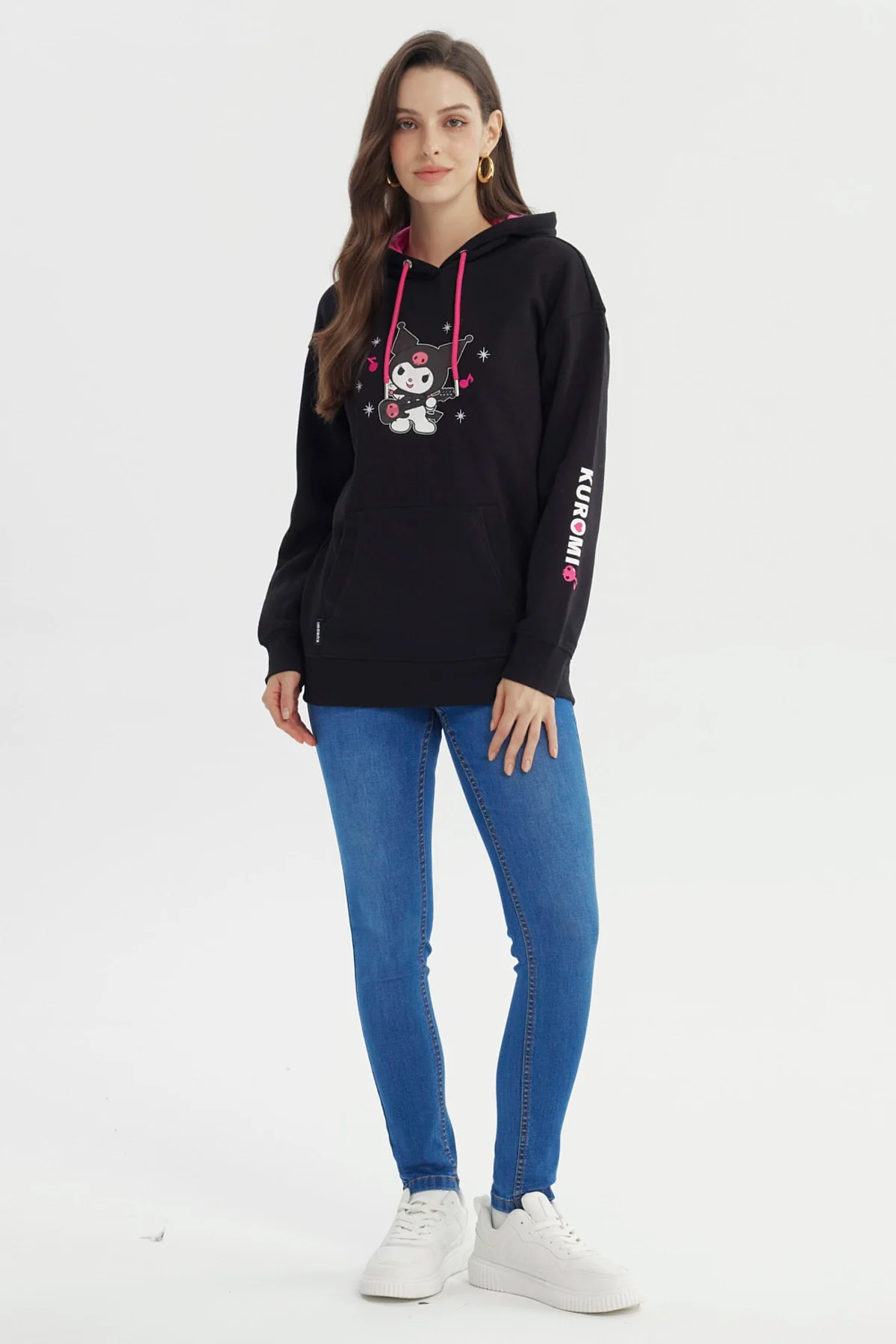 Polerón Mujer Kuromi Negro - Image 4