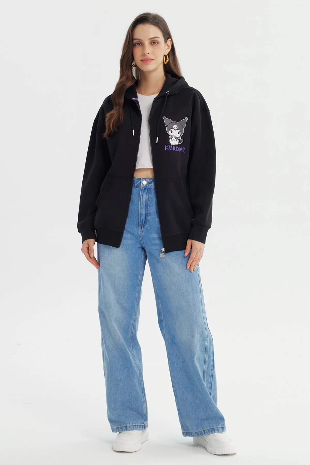 Polerón Mujer Kuromi Negro - Image 4