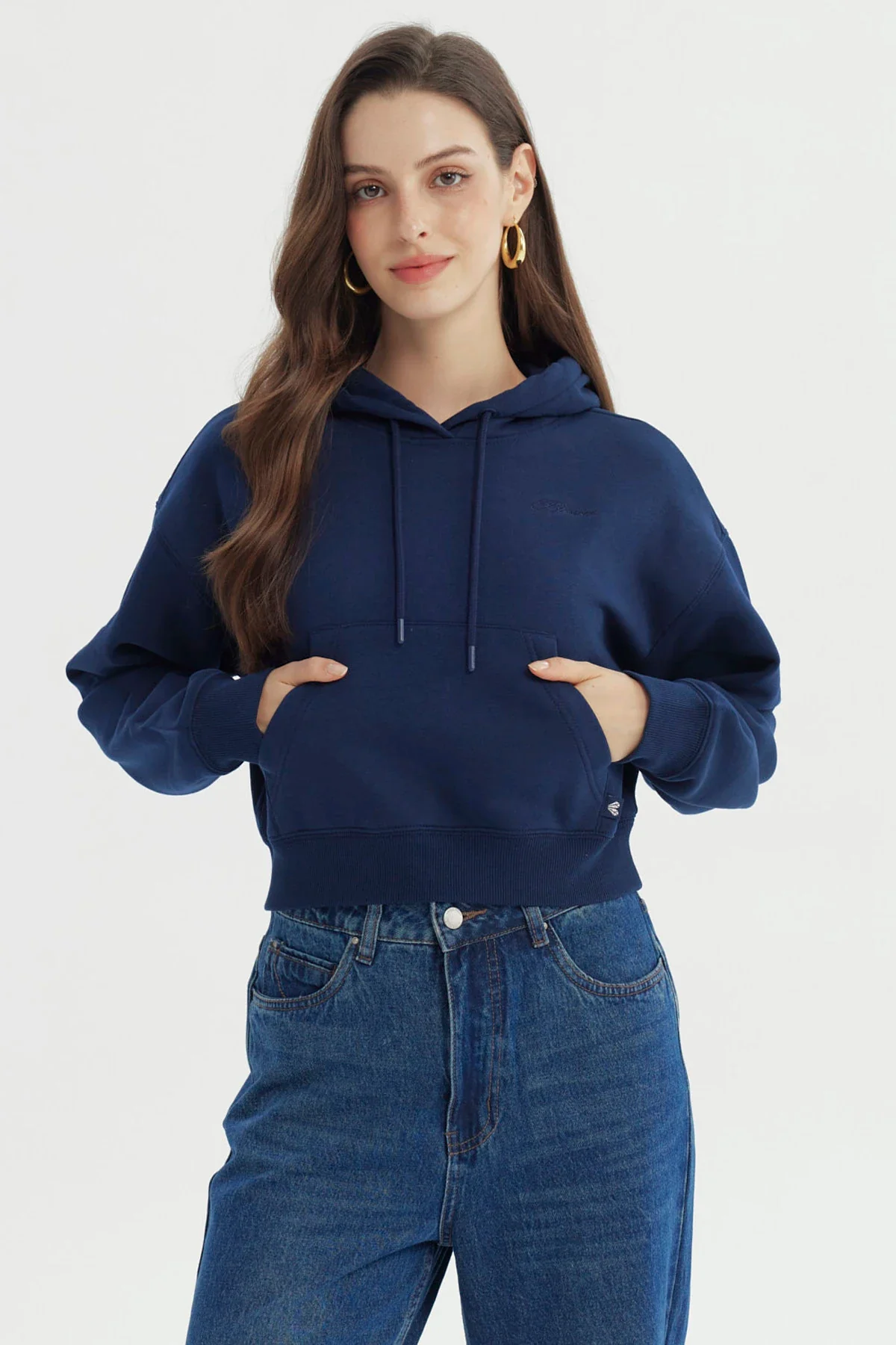 Polerón Mujer Regular Azul