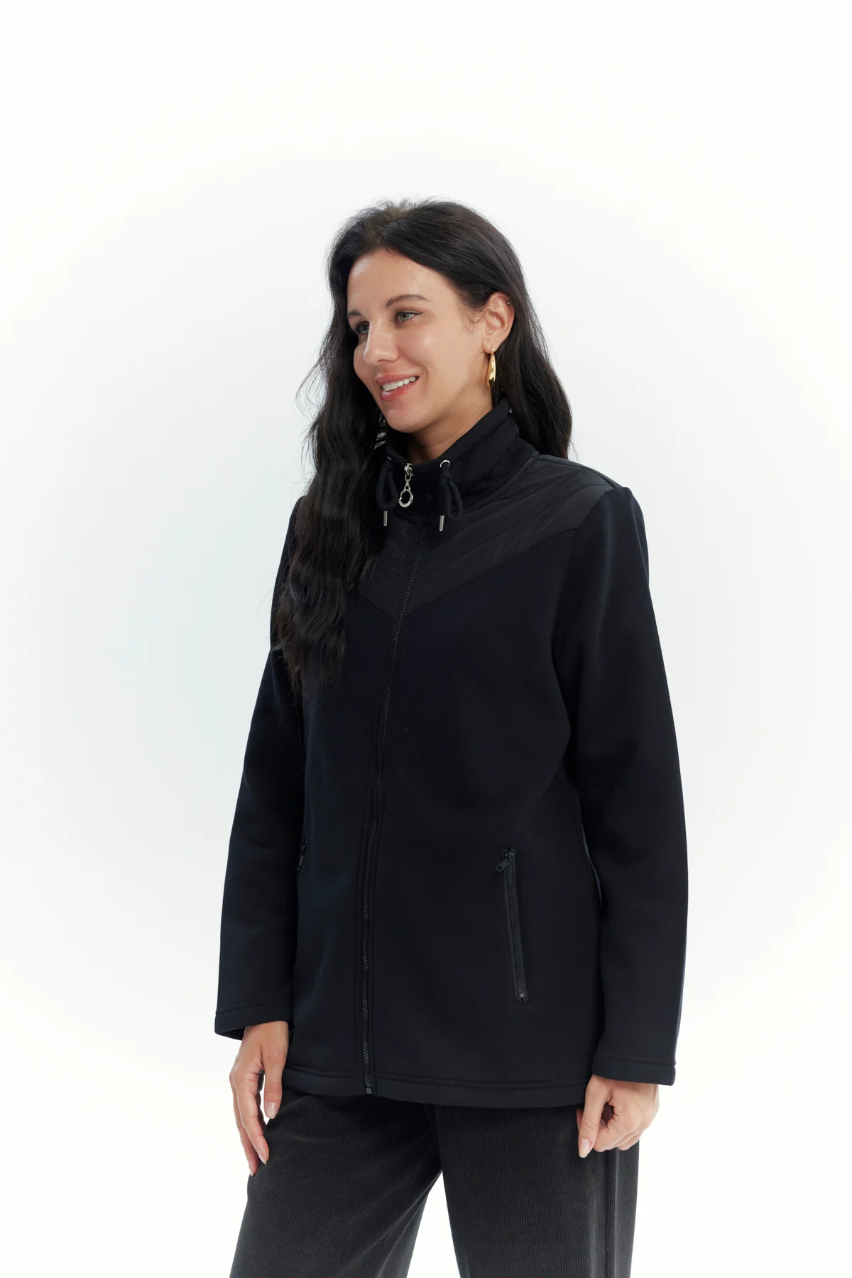 Polerón Mujer Regular Negro - Image 2