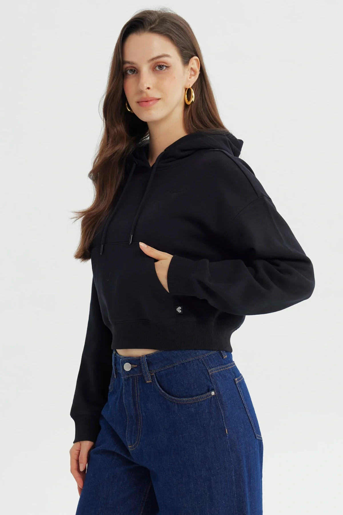 Polerón Mujer Regular Negro - Image 2