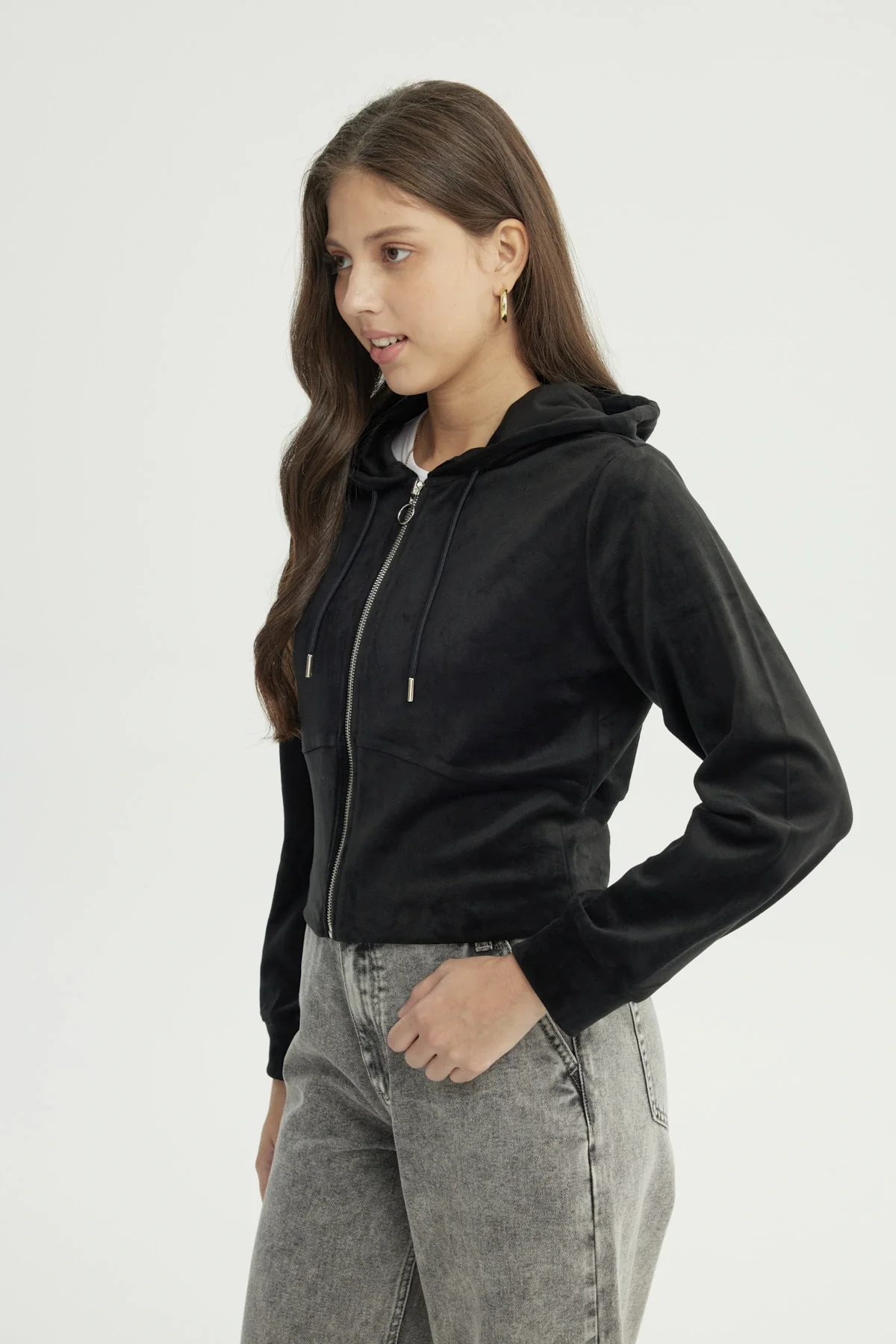 Polerón Mujer Slim Negro - Image 2