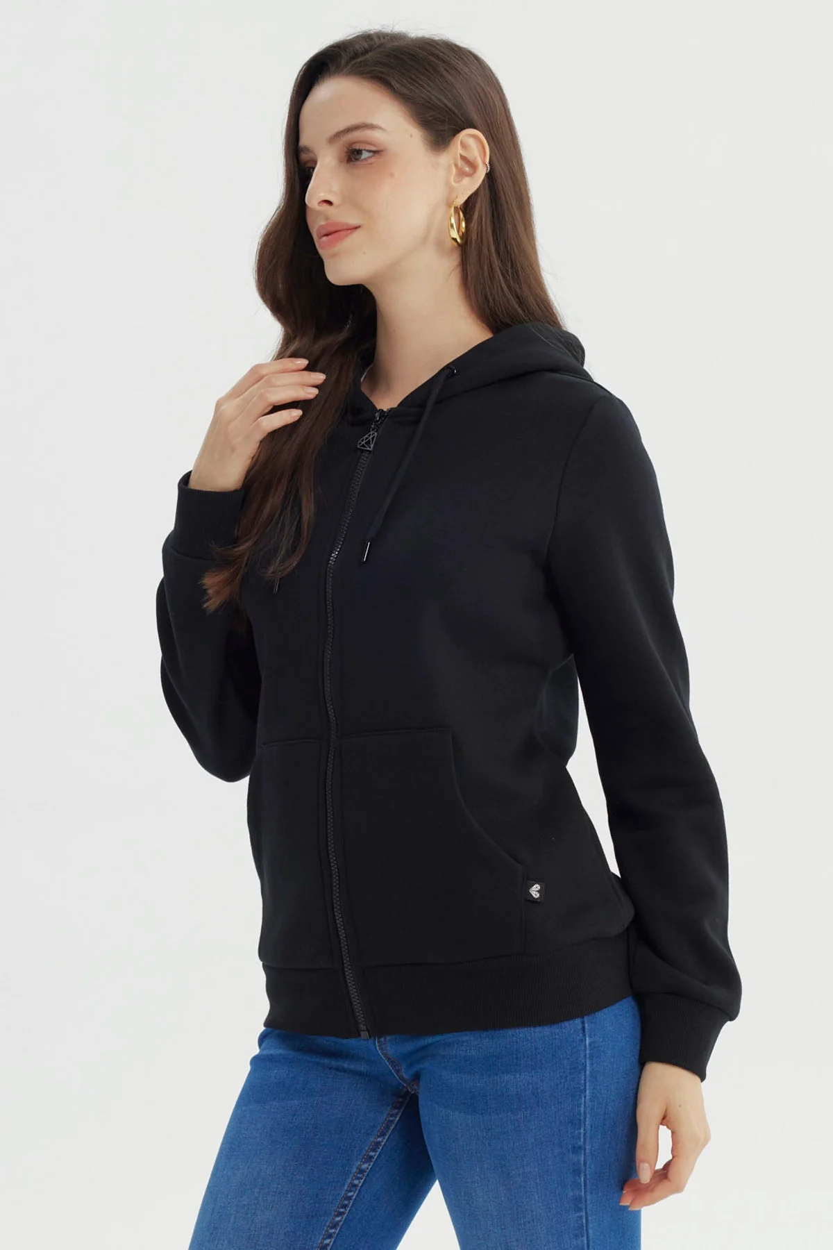 Polerón Mujer Slim Negro - Image 2