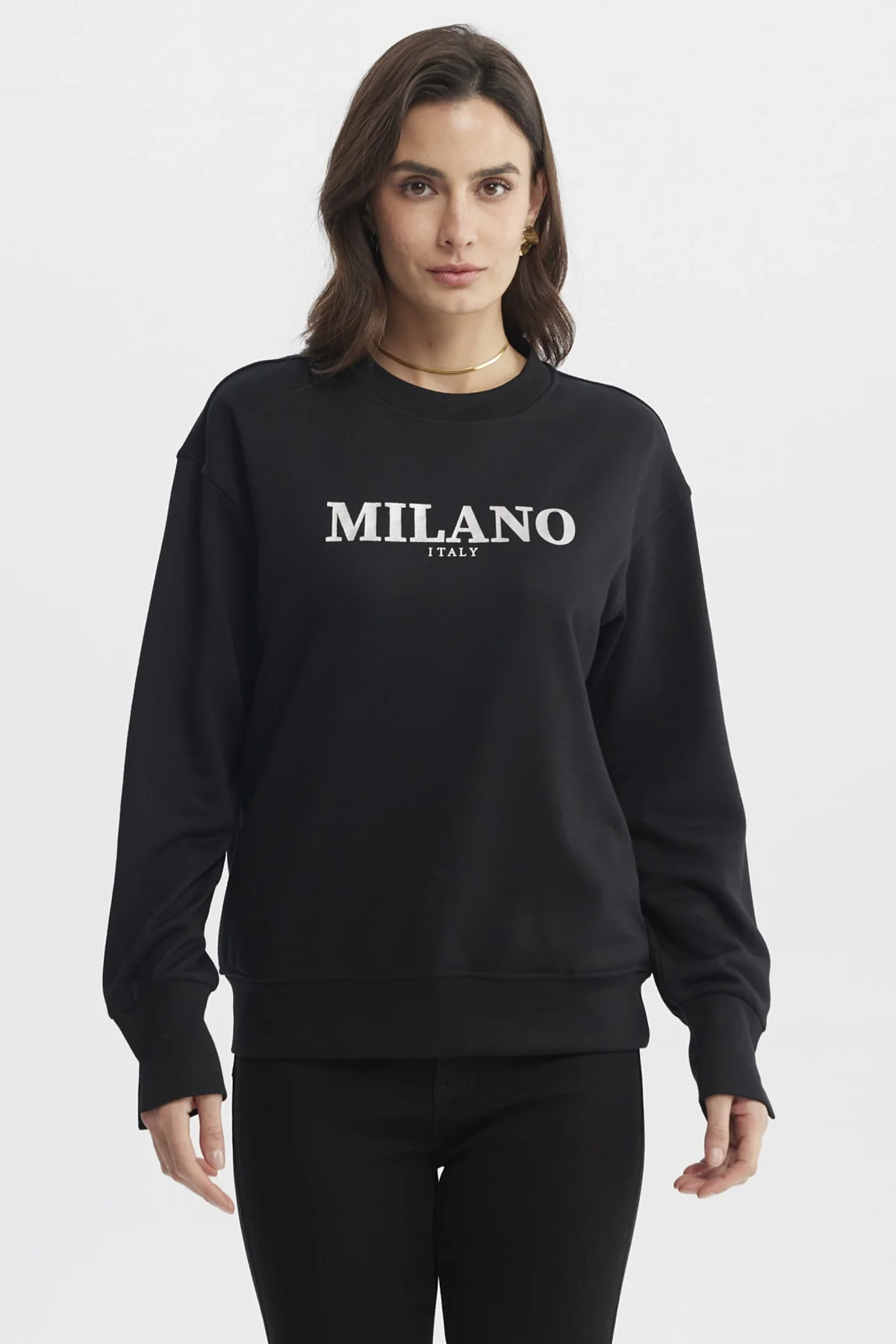 Polerón Mujer Slim Negro