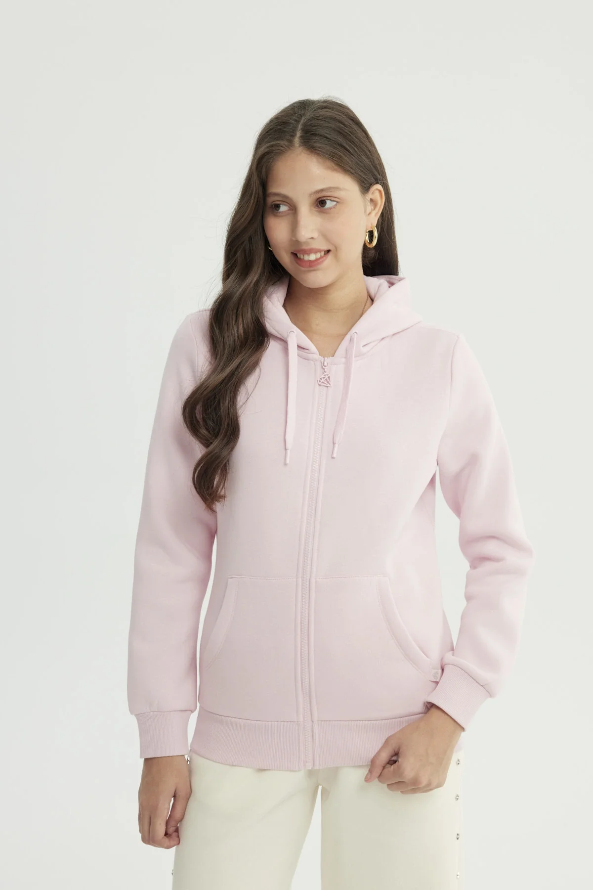 Polerón Mujer Slim Palo Rosa