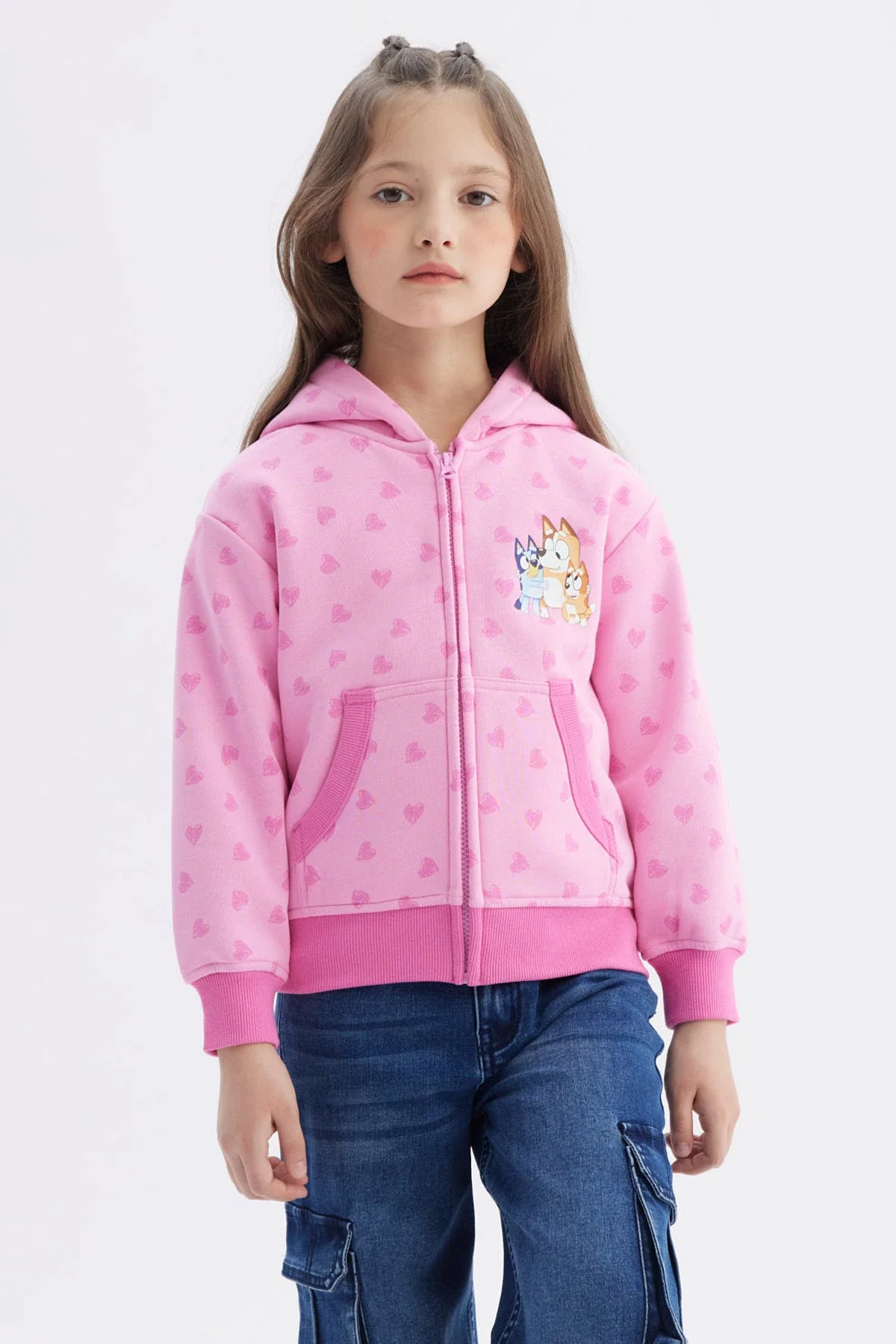 Polerón Niña Bluey Rosado