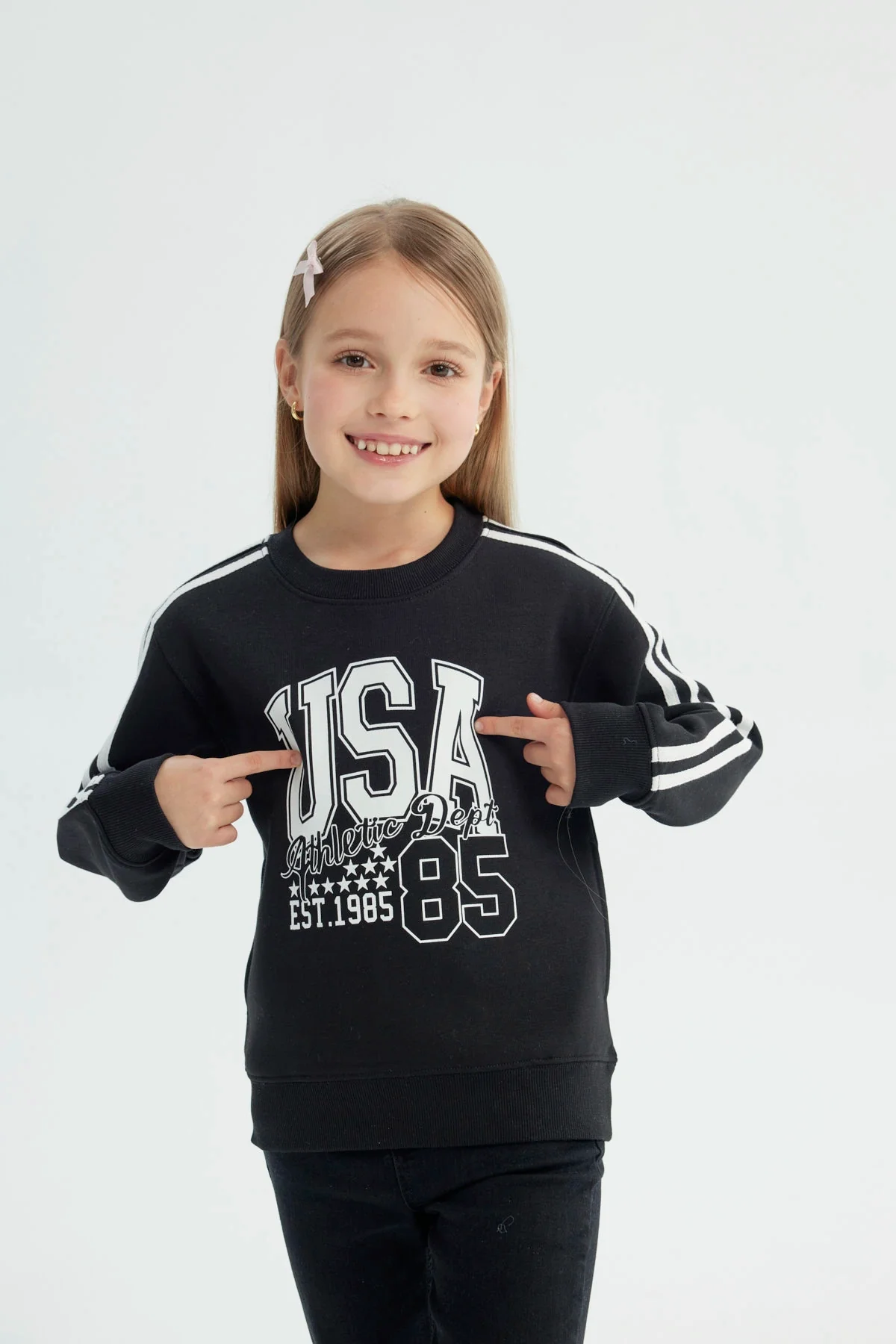Polerón Niña Classic Negro