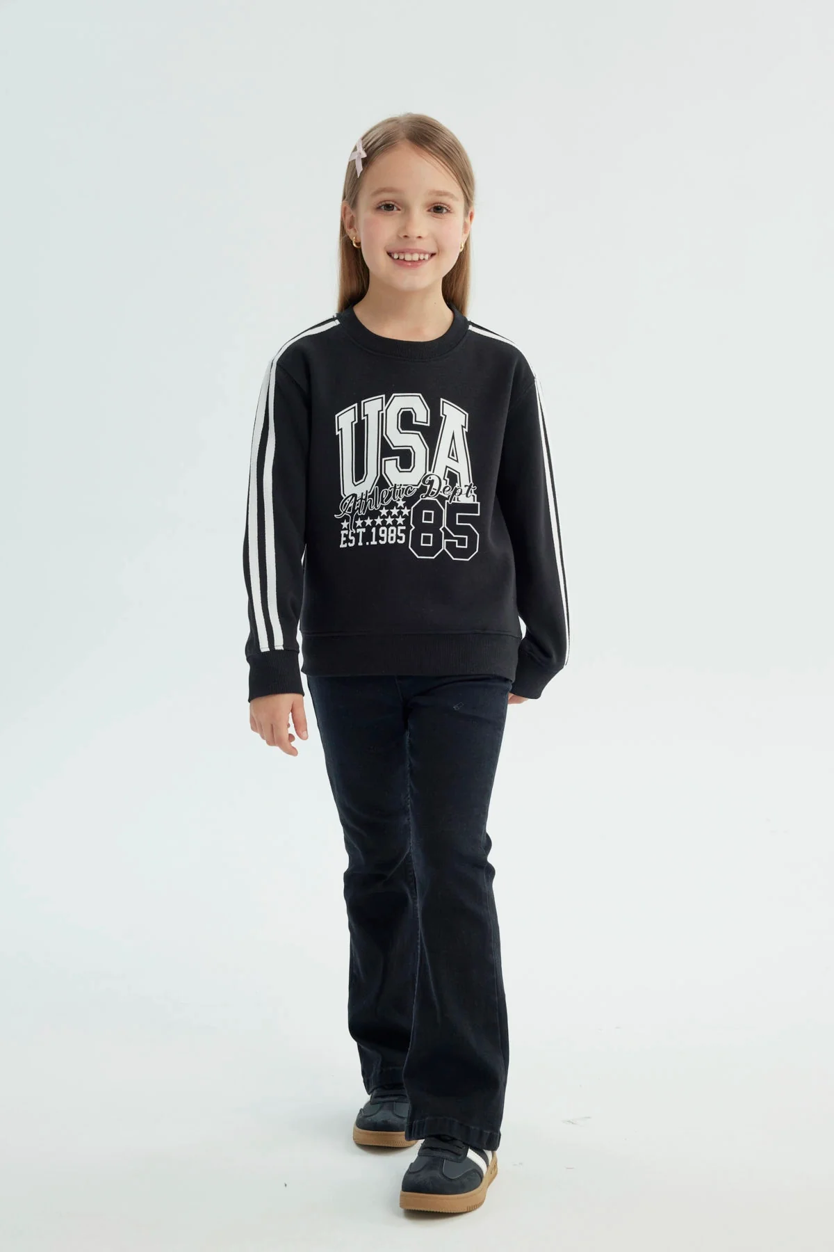 Polerón Niña Classic Negro - Image 4