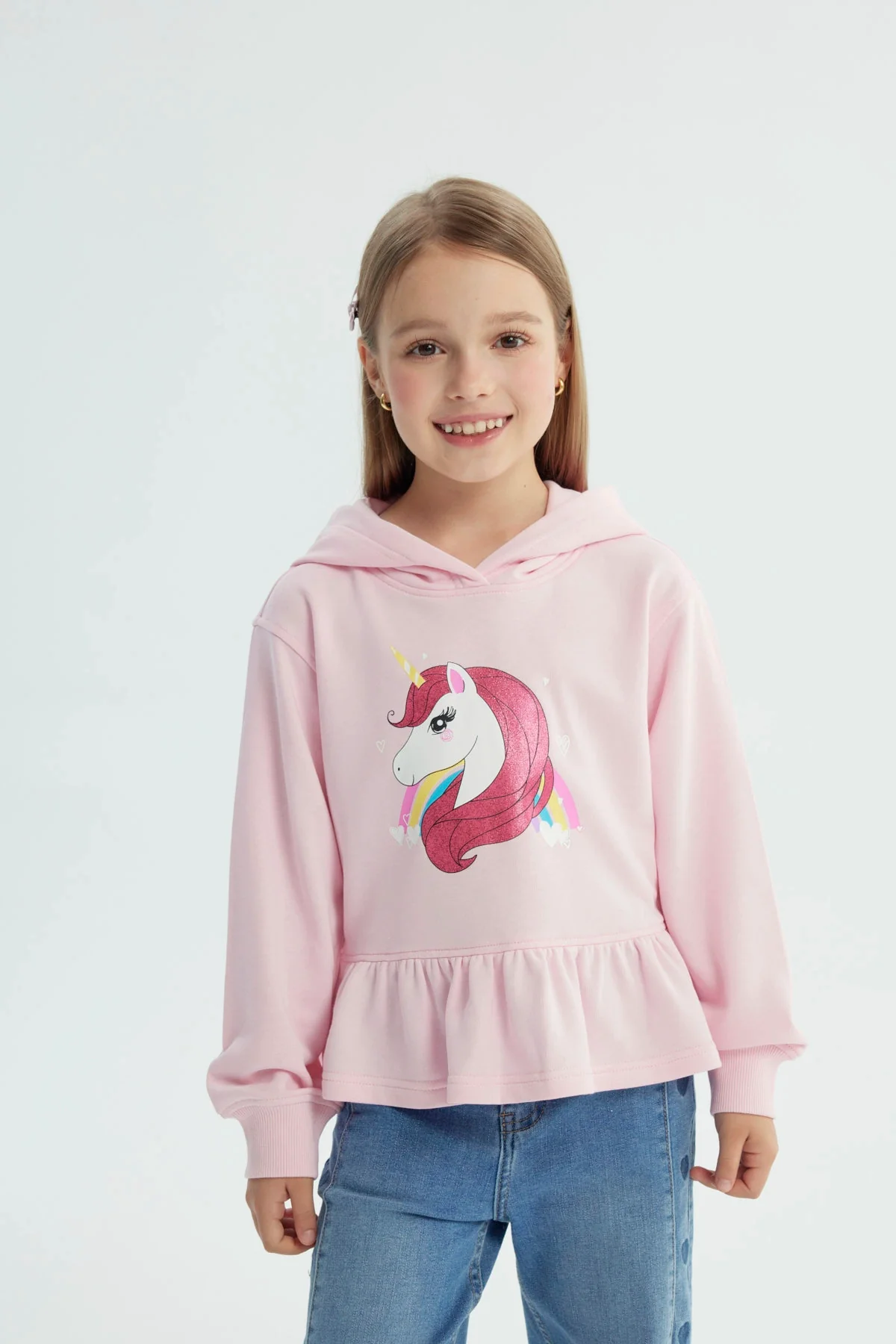 Polerón Niña Classic Rosado