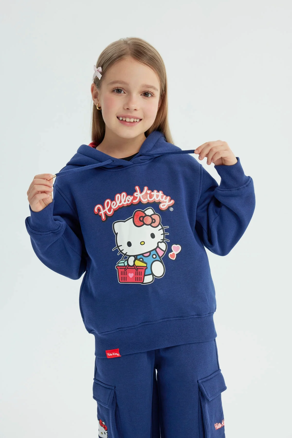 Polerón Niña Hello Kitty Azul Marino