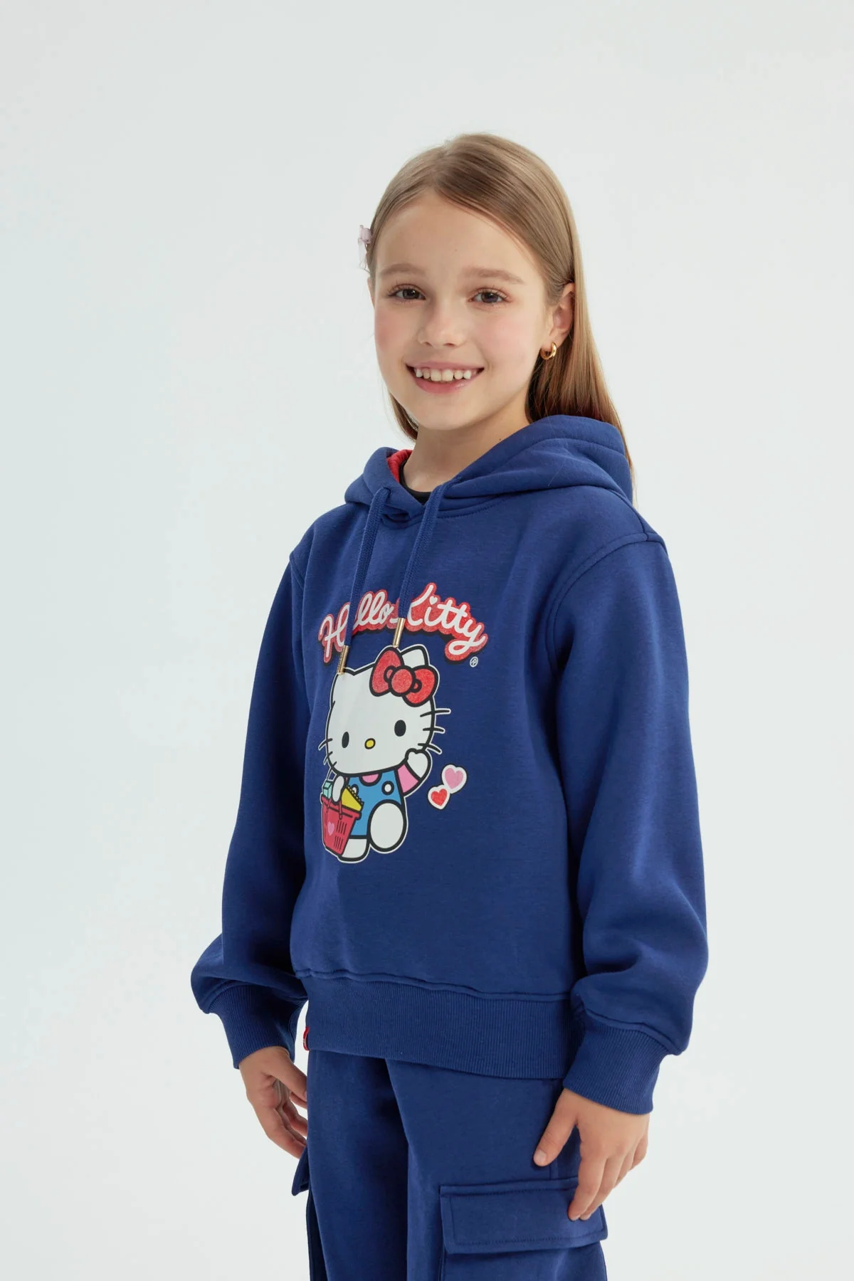 Polerón Niña Hello Kitty Azul Marino - Image 2