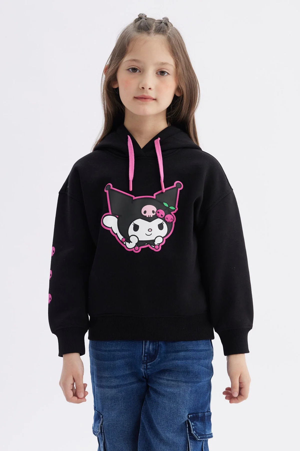 Polerón Niña Hello Kitty Y Sus Amigos Negro