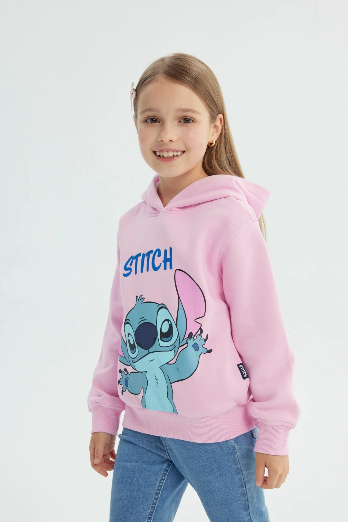 Polerón Niña Lilo And Stitch Rosado - Image 2