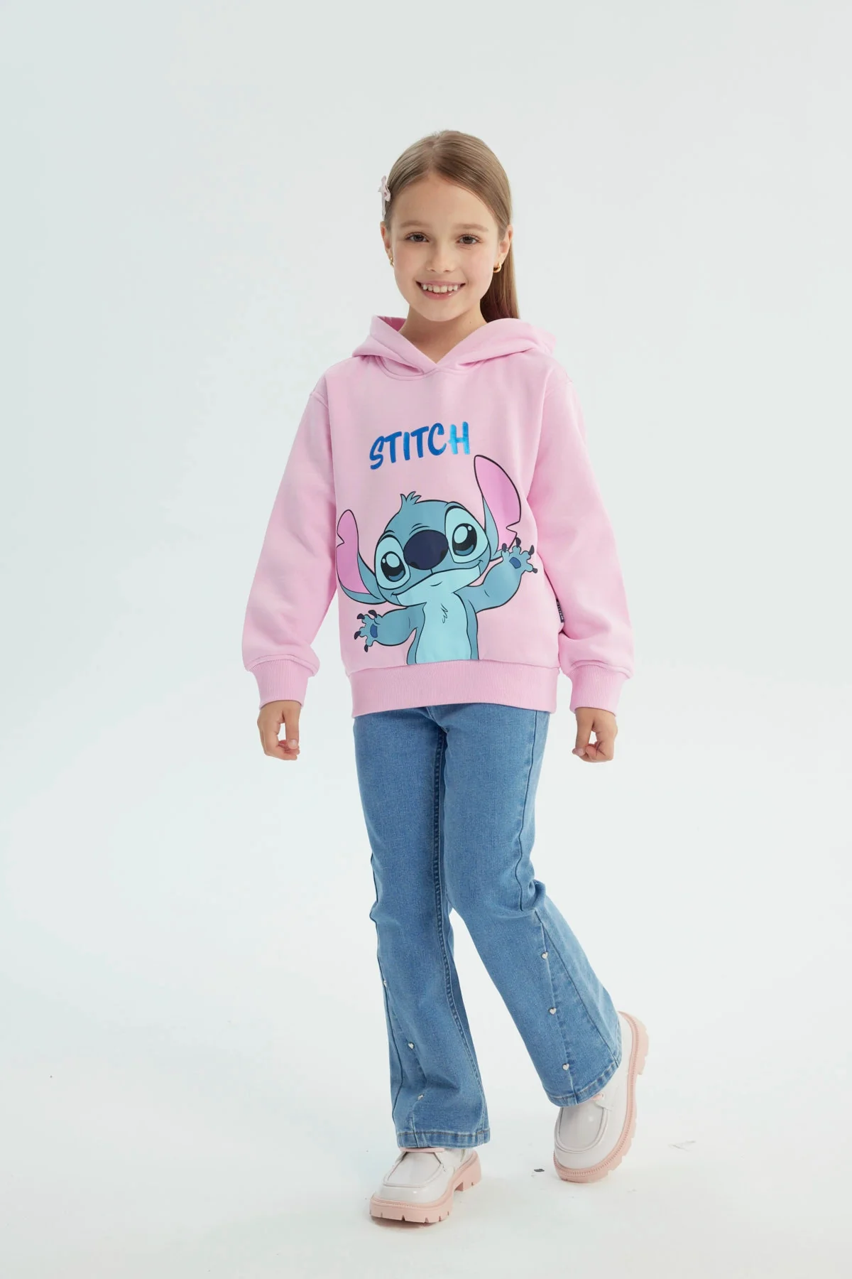 Polerón Niña Lilo And Stitch Rosado - Image 4