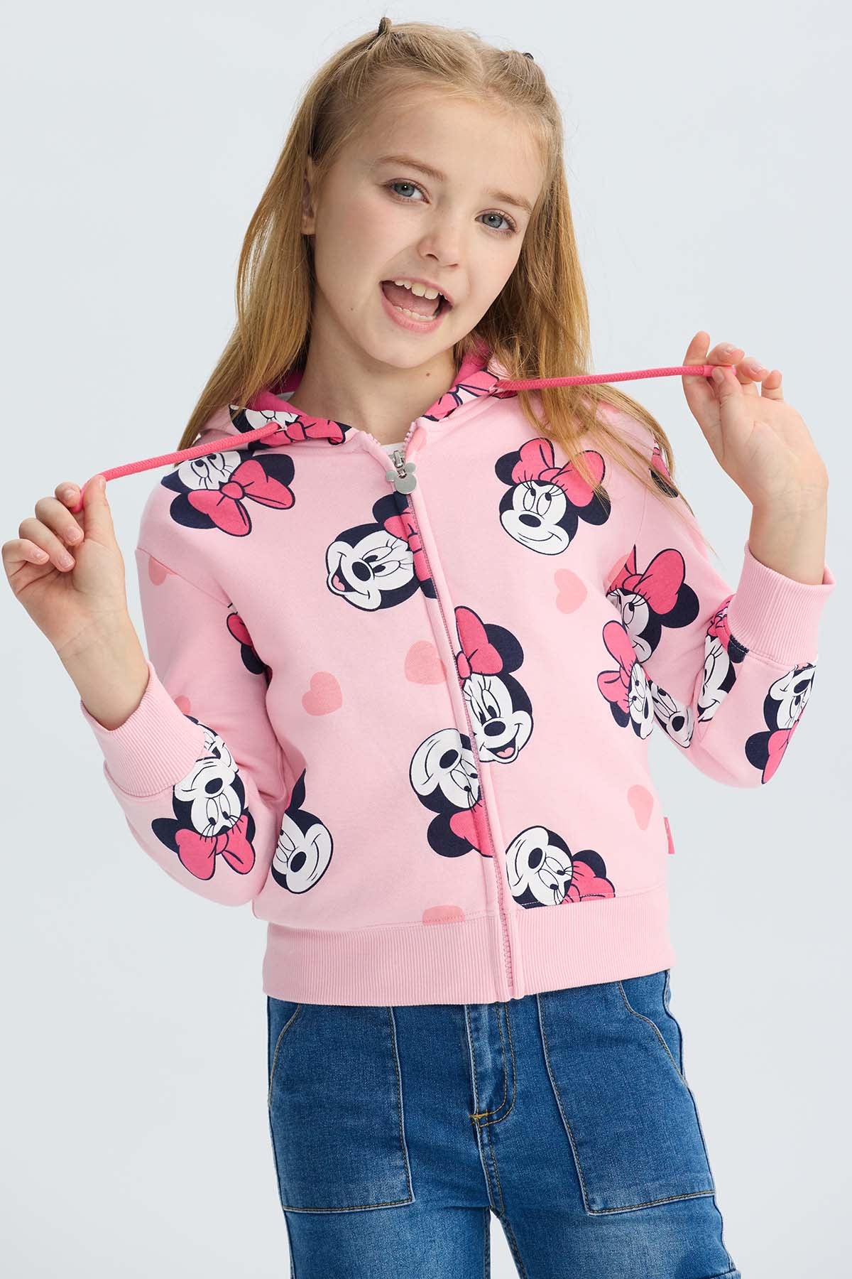 Polerón Niña Minnie Rosado
