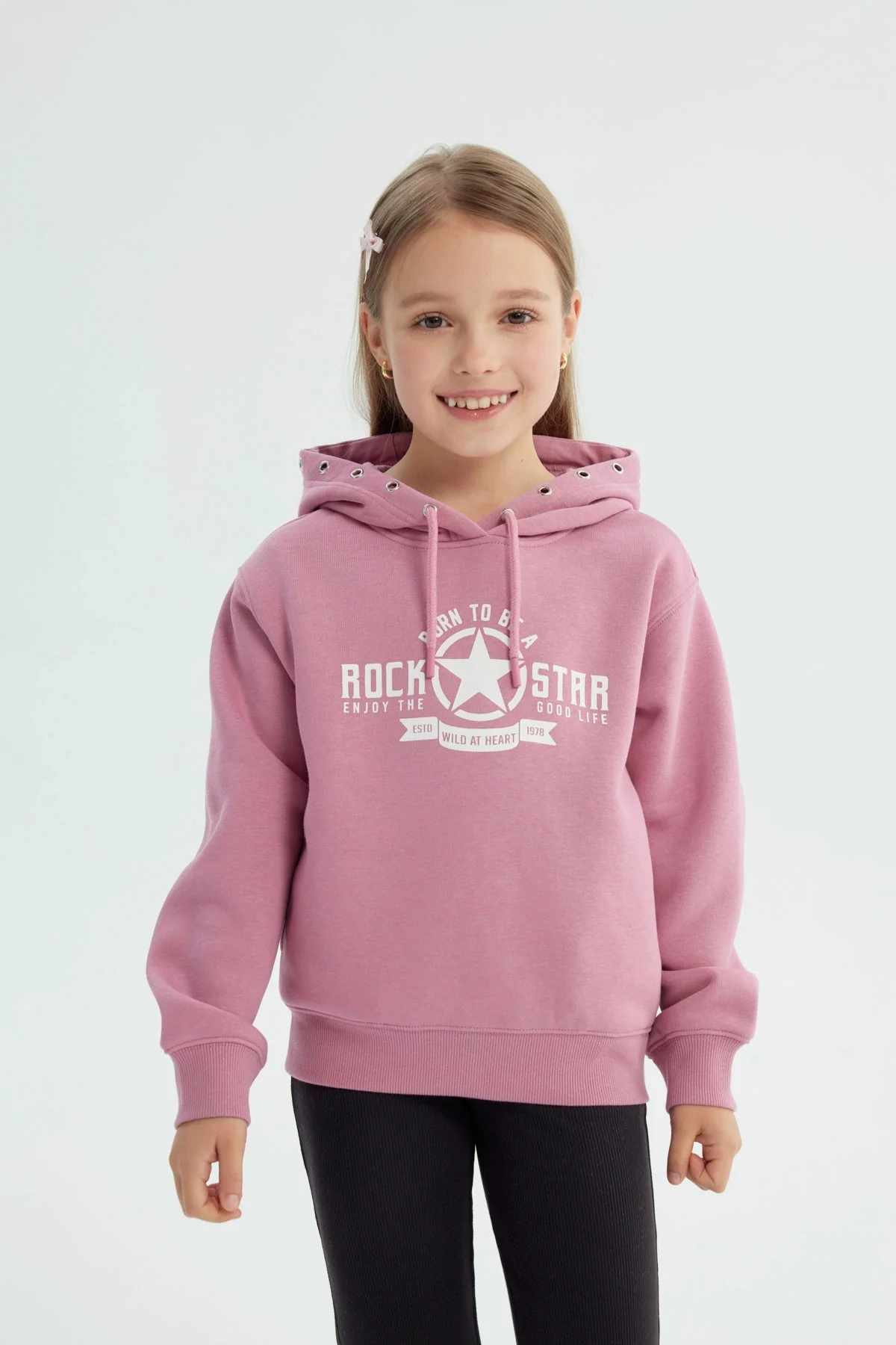 Polerón Niña Regular Rosado