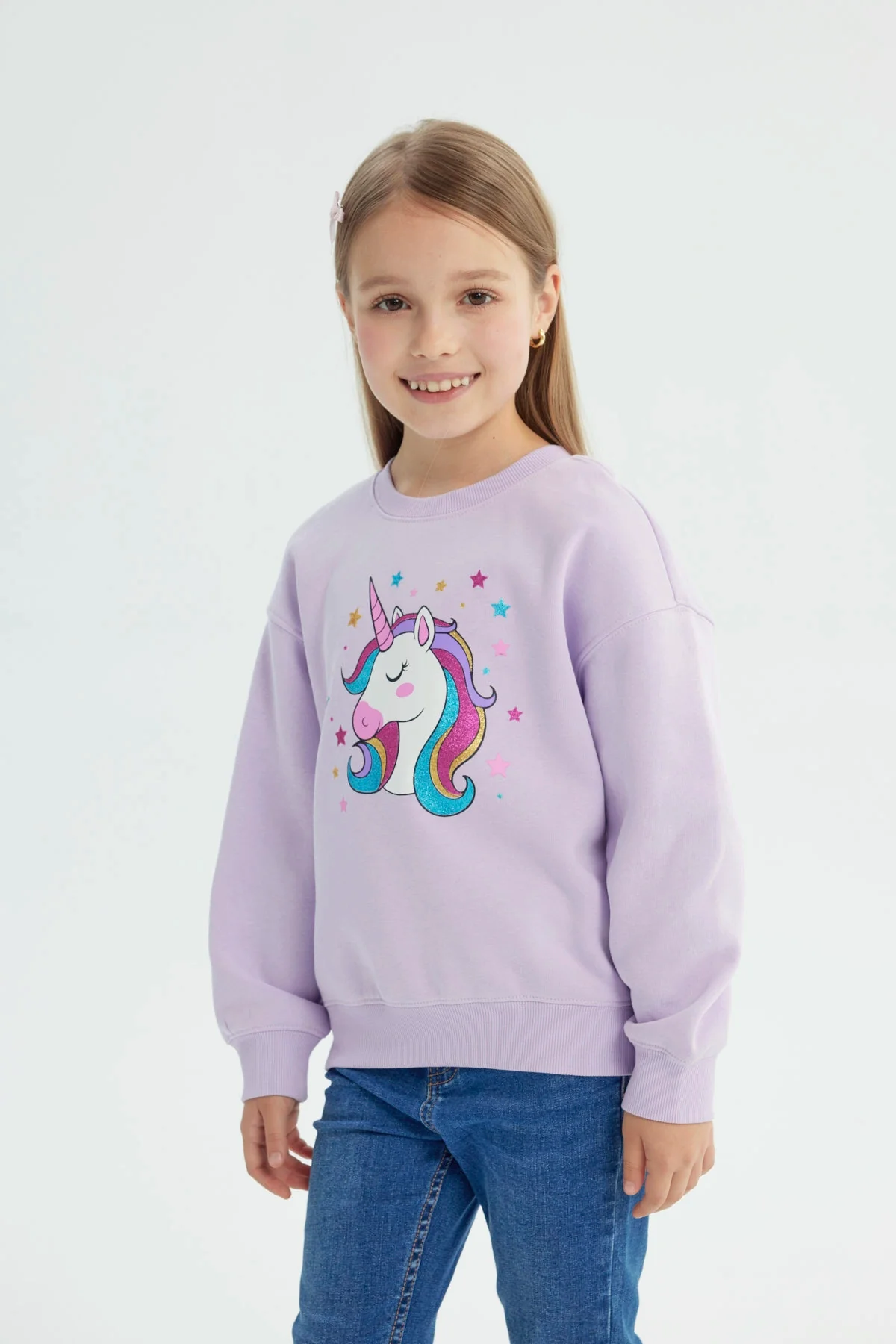 Polerón Niña Slim Lila - Image 2