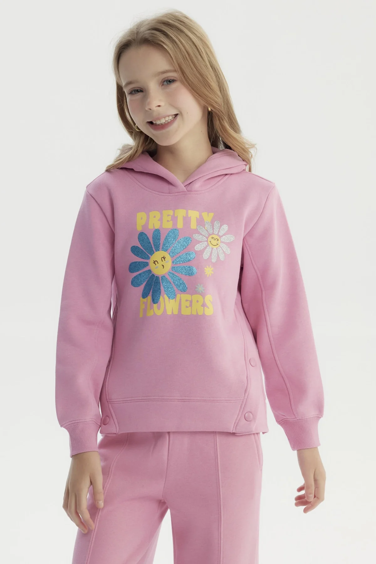 Polerón Niña Slim Rosado