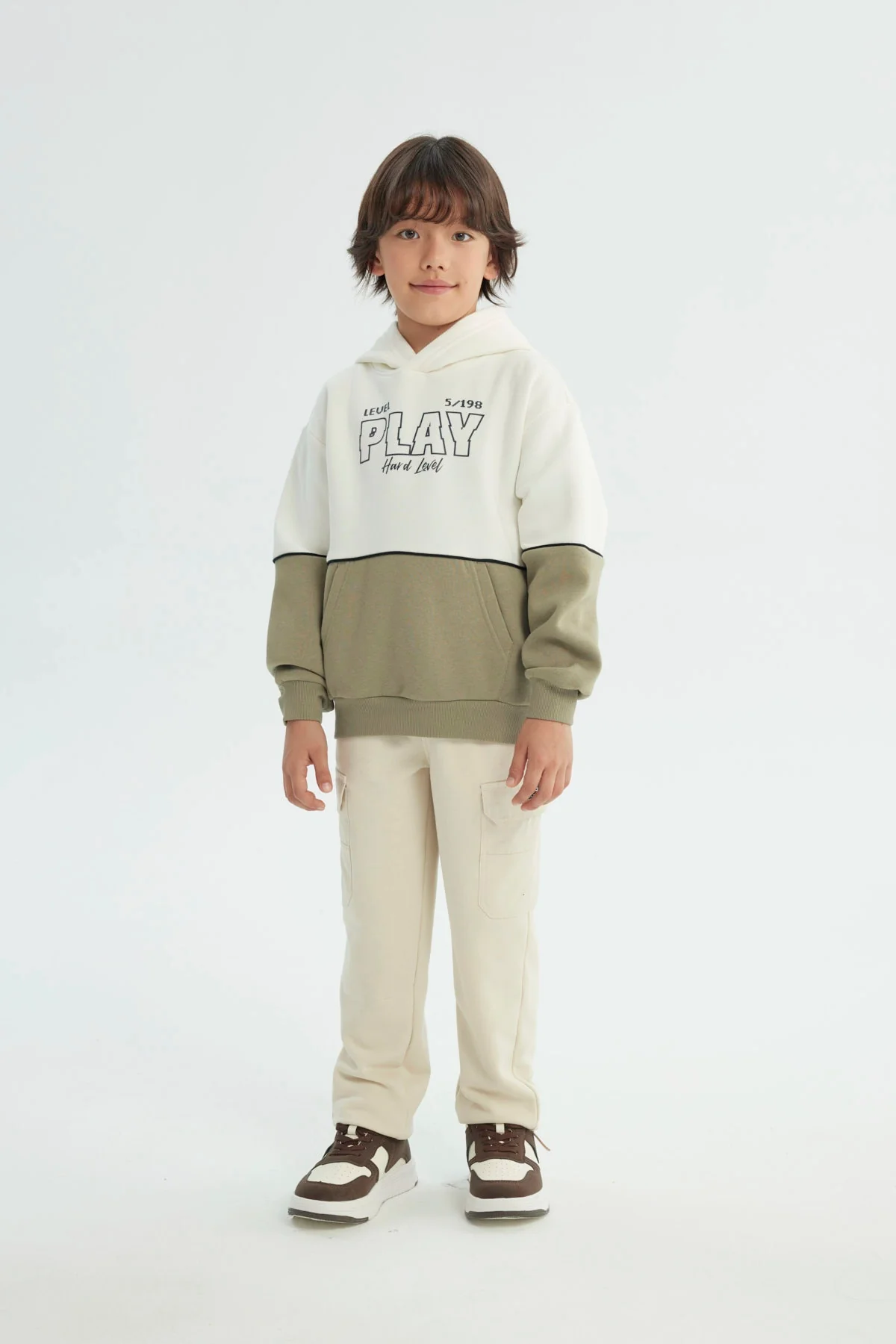 Polerón Niño Classic Verde Militar - Image 4
