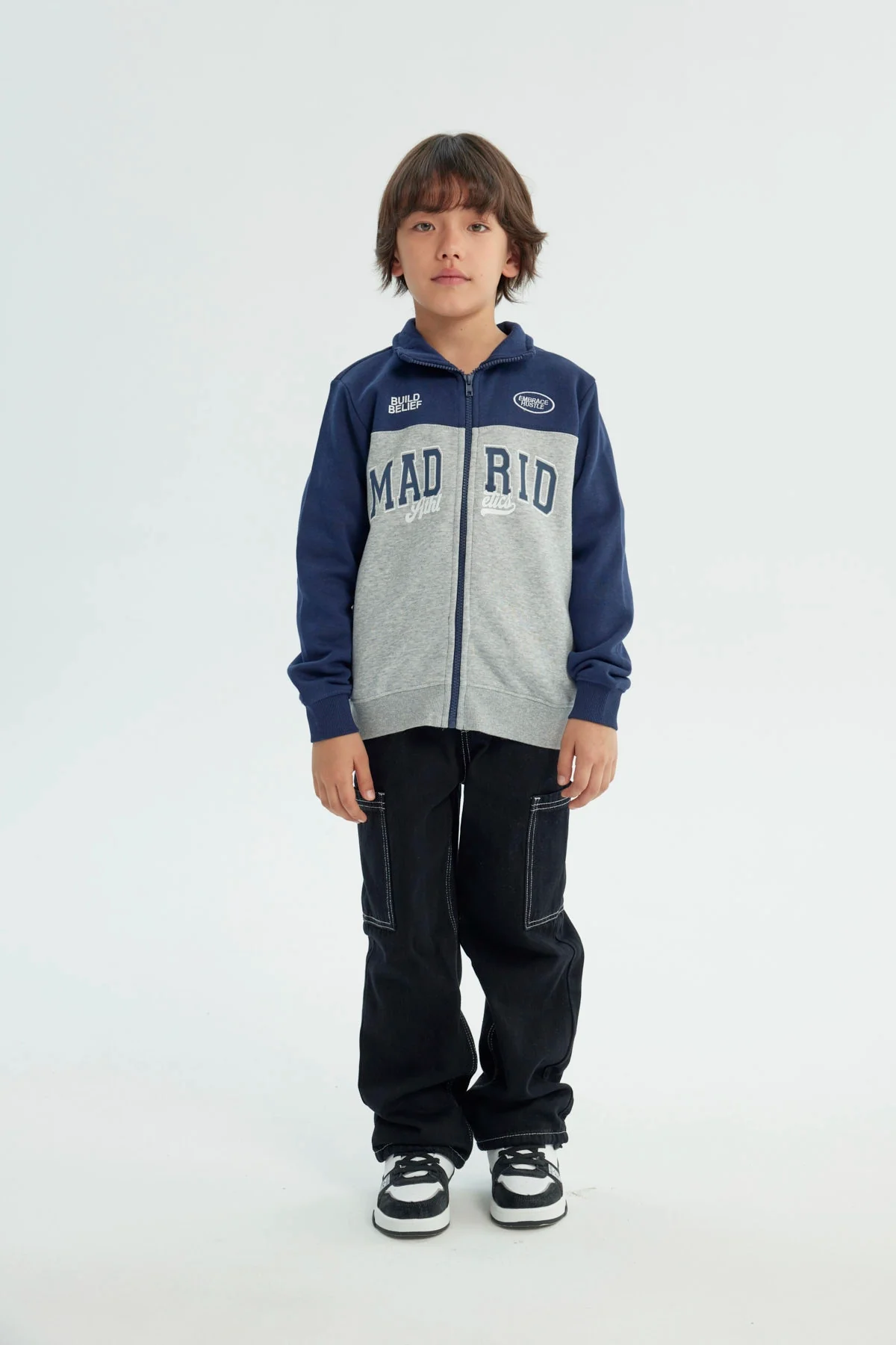 Polerón Niño Regular Azul Oscuro - Image 4