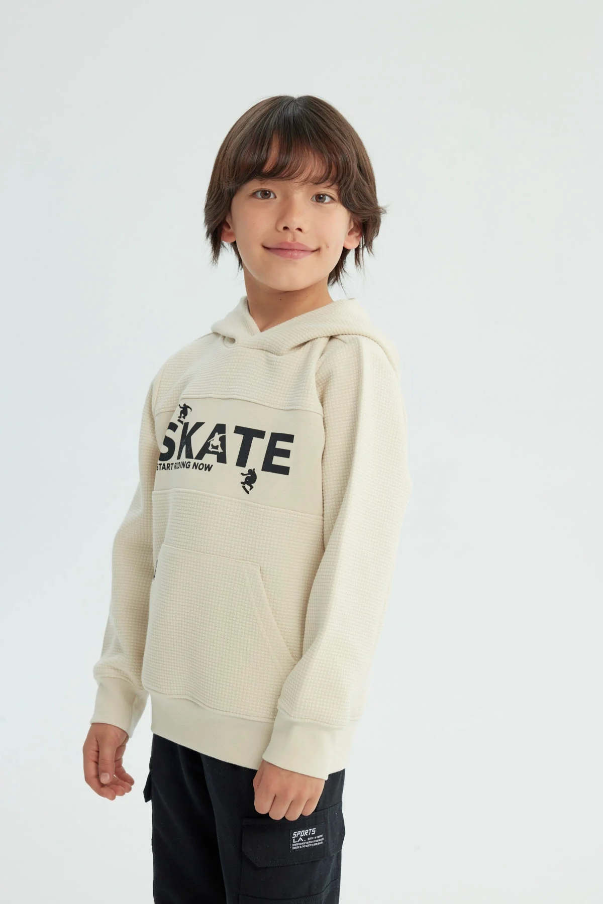 Polerón Niño Regular Beige - Image 2