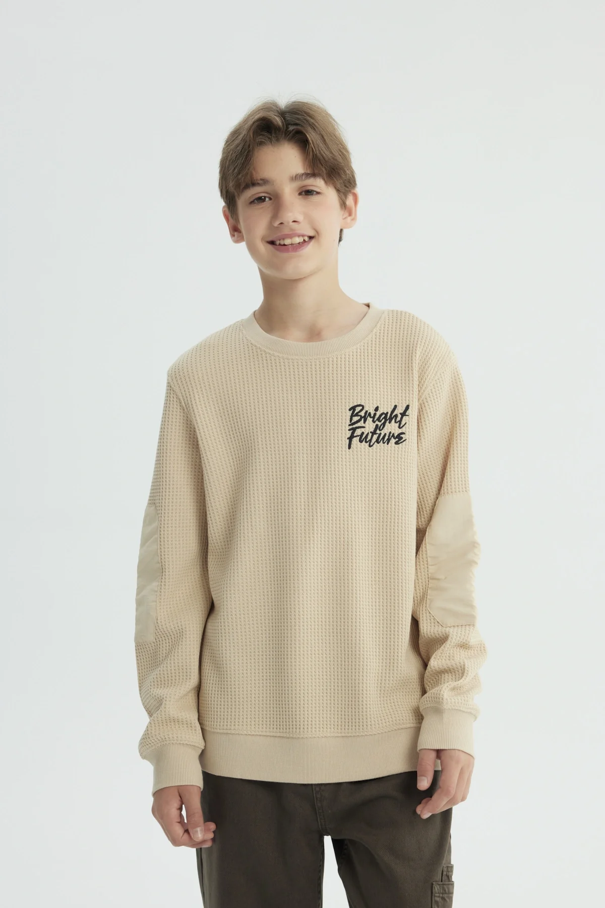 Polerón Niño Regular Beige