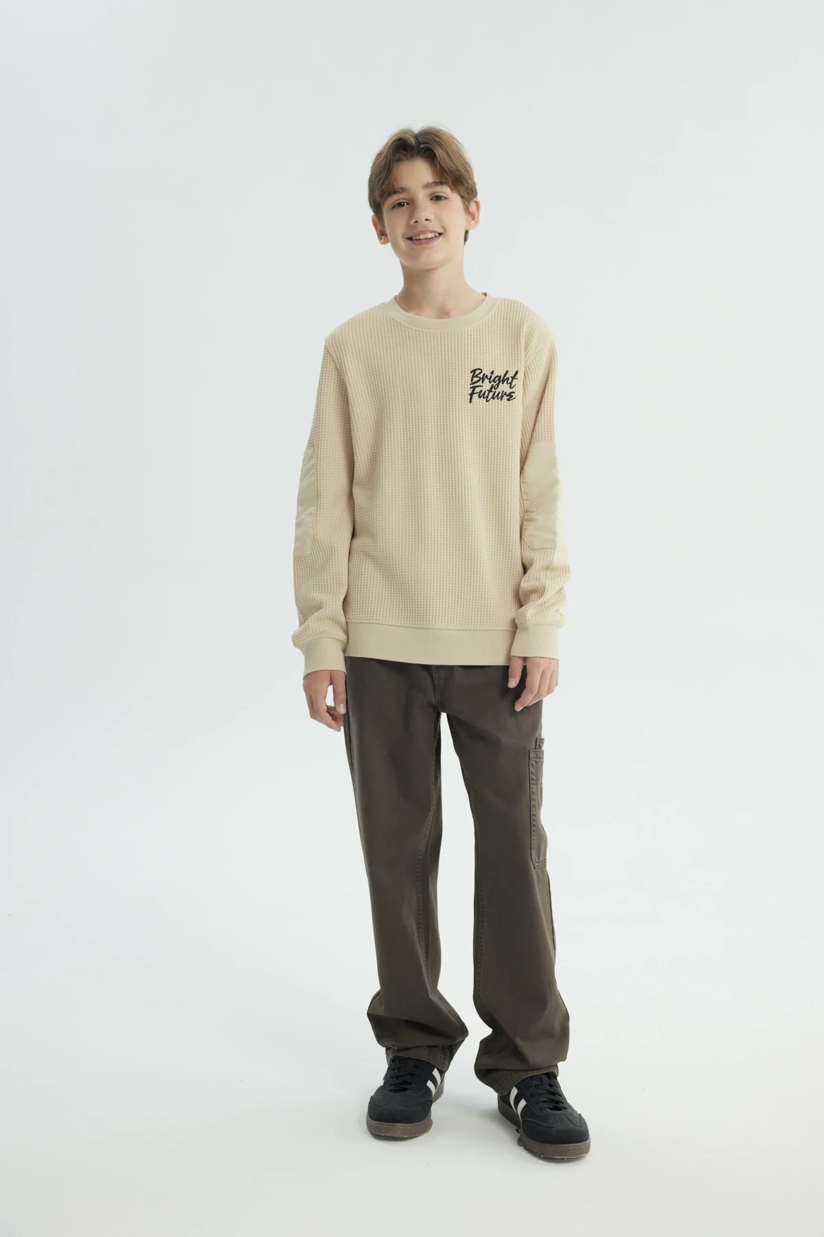 Polerón Niño Regular Beige - Image 4
