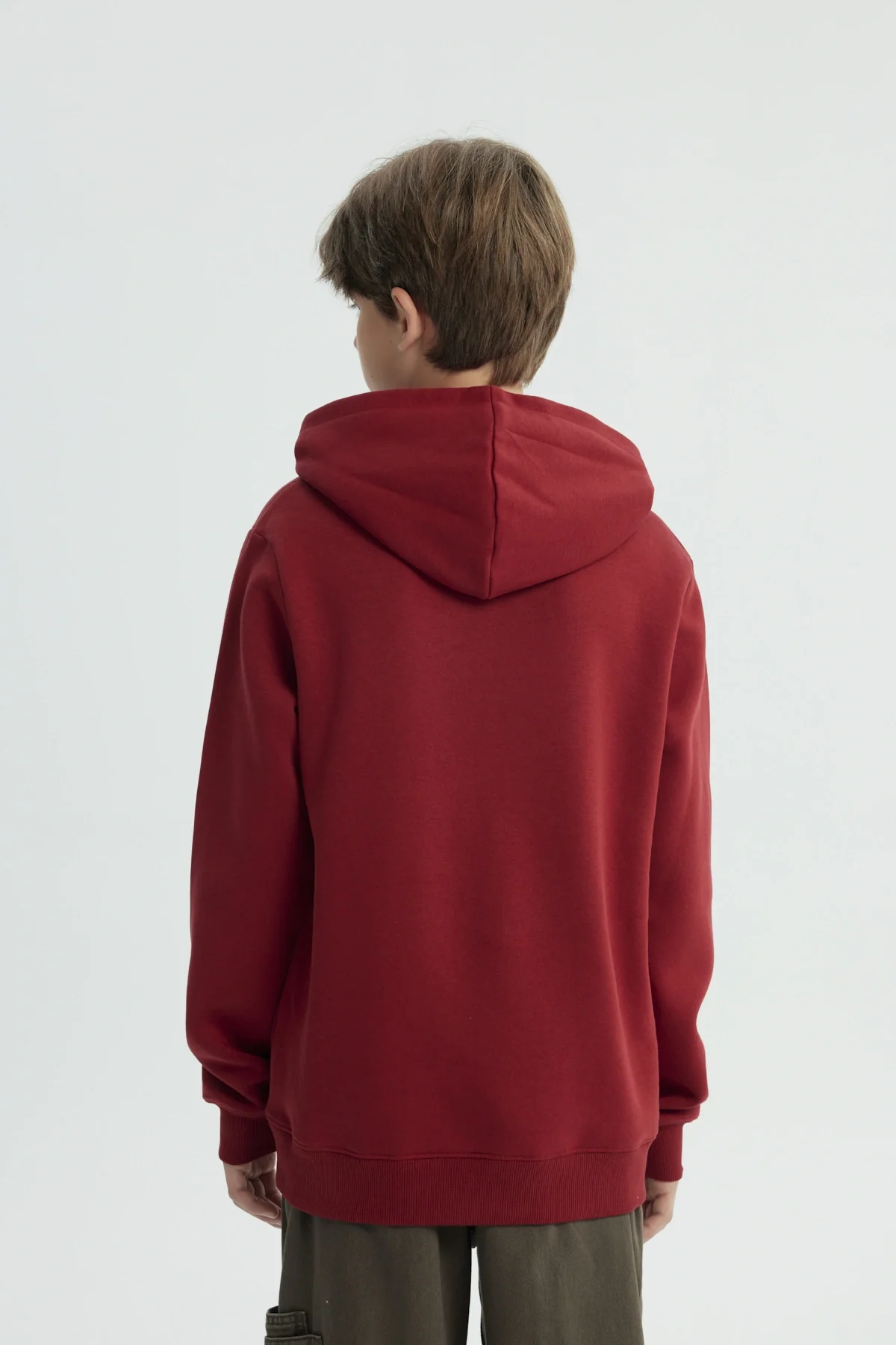 Polerón Niño Regular Rojo Oscuro - Image 3