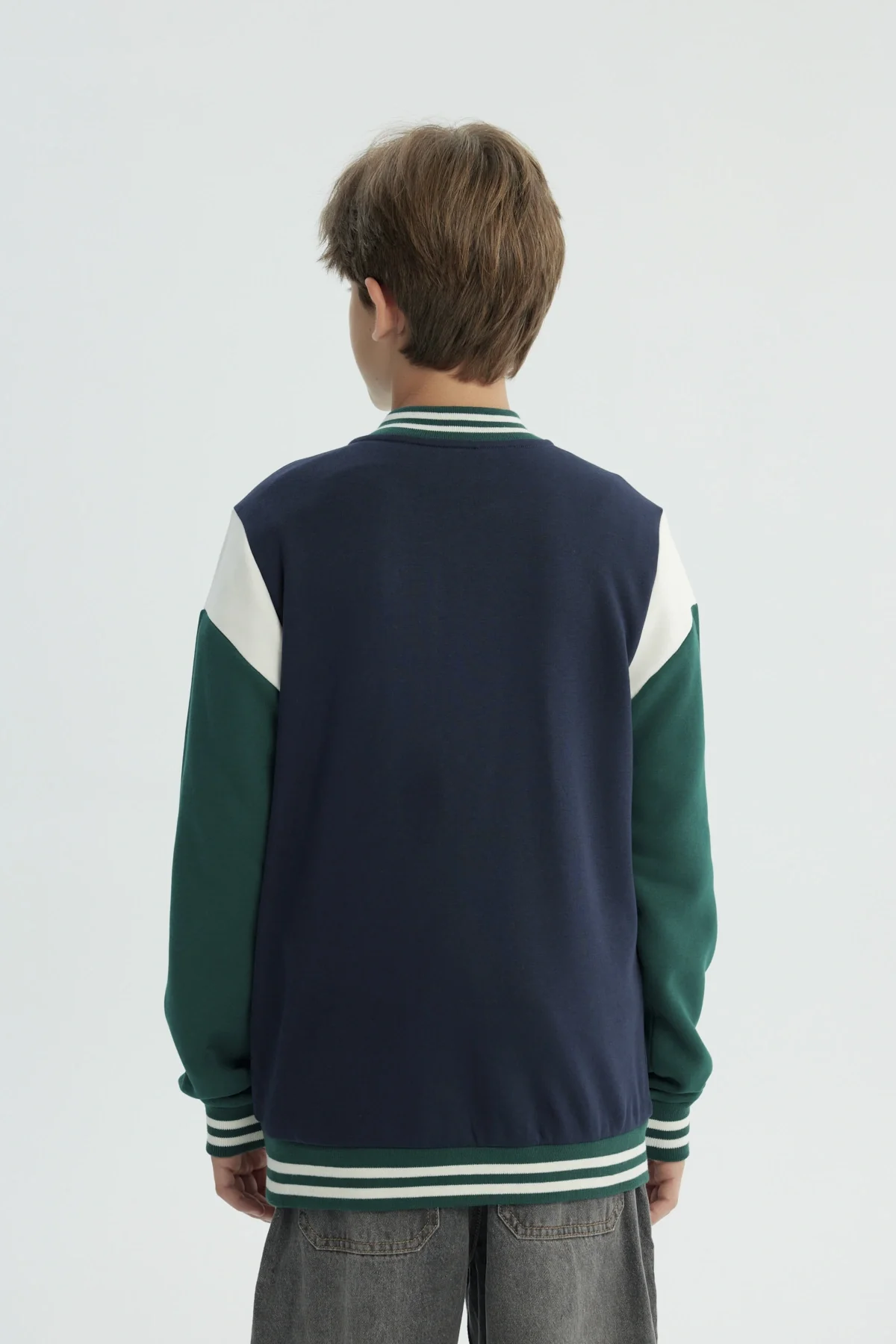 Polerón Niño Slim Azul Oscuro - Image 3