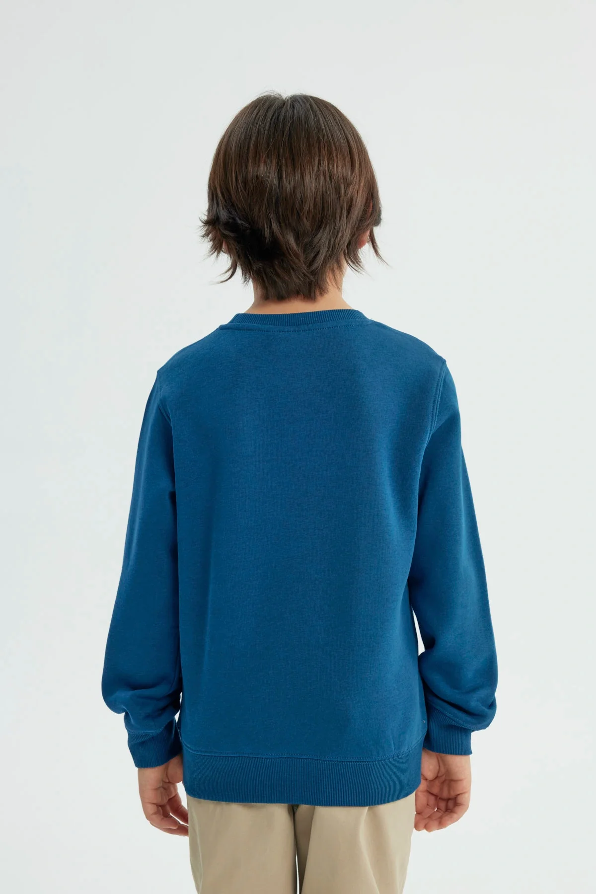 Polerón Niño Slim Azul Petroleo - Image 3
