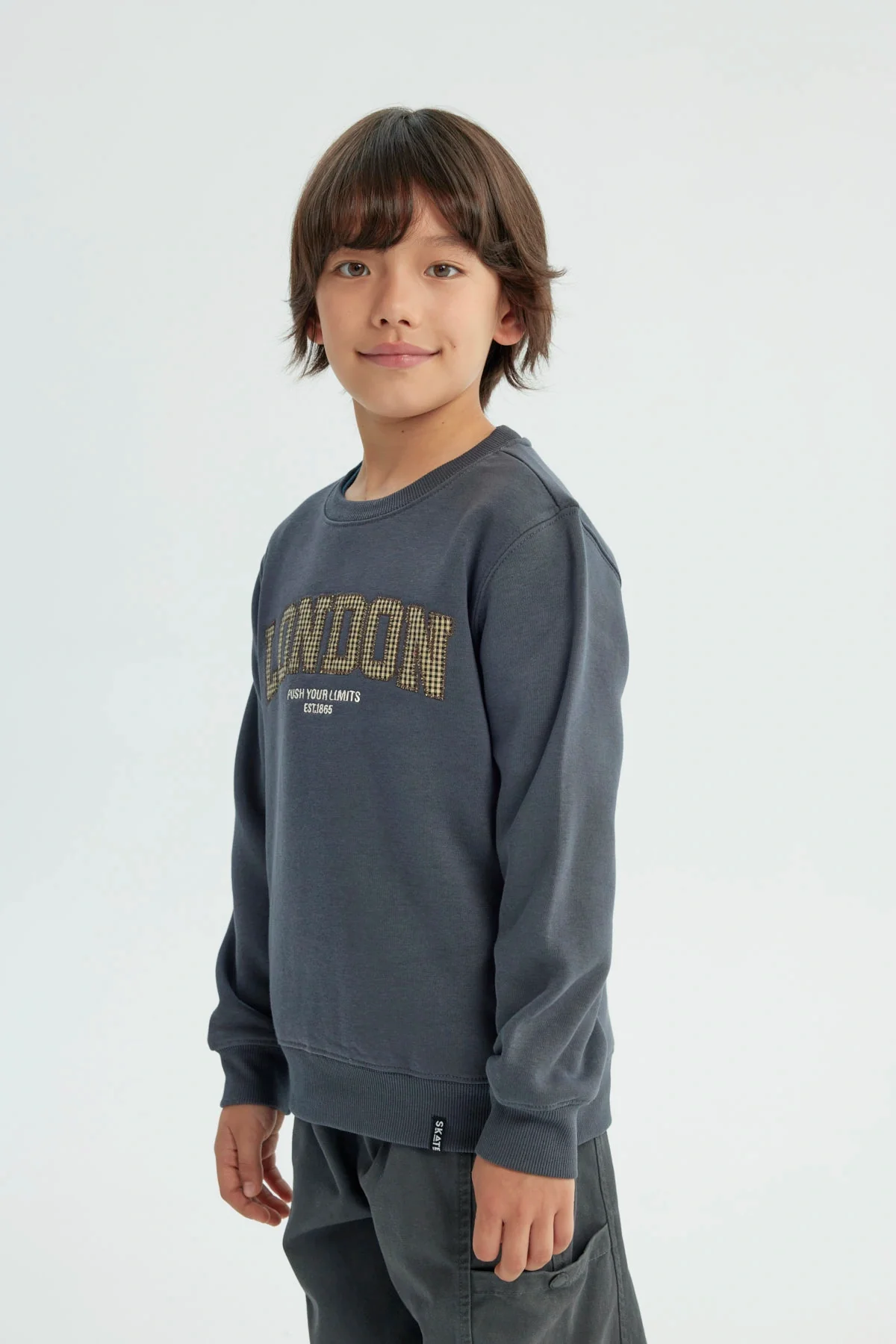 Polerón Niño Slim Marengo - Image 2