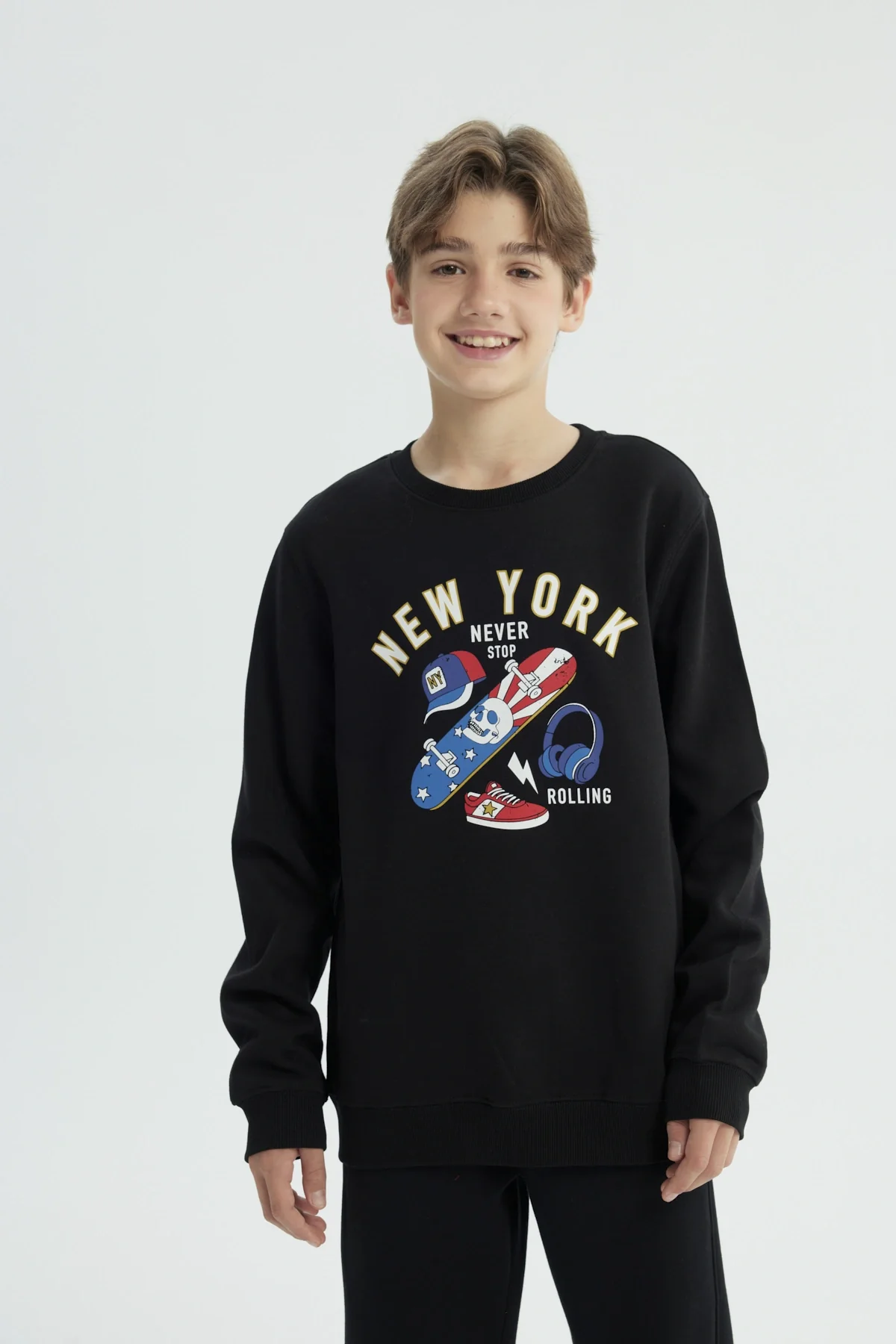 Polerón Niño Slim Negro