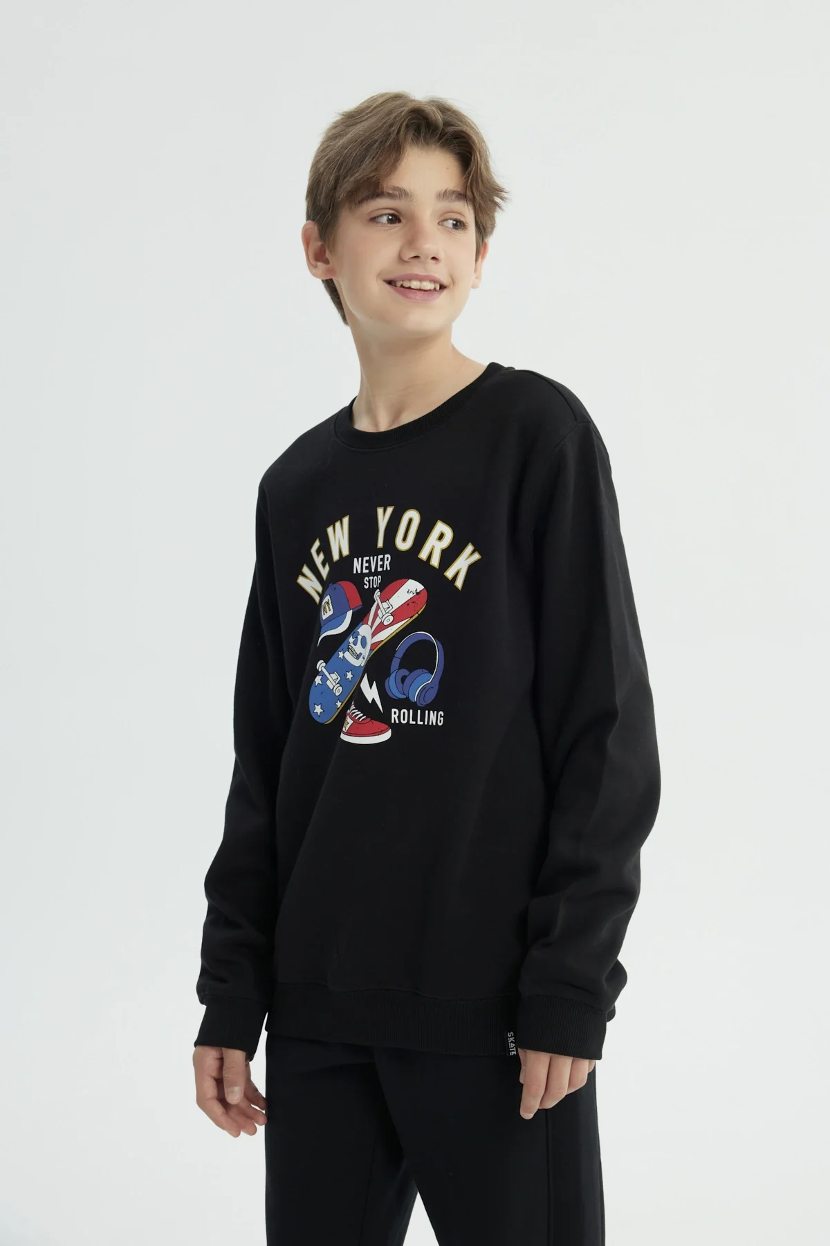 Polerón Niño Slim Negro - Image 2