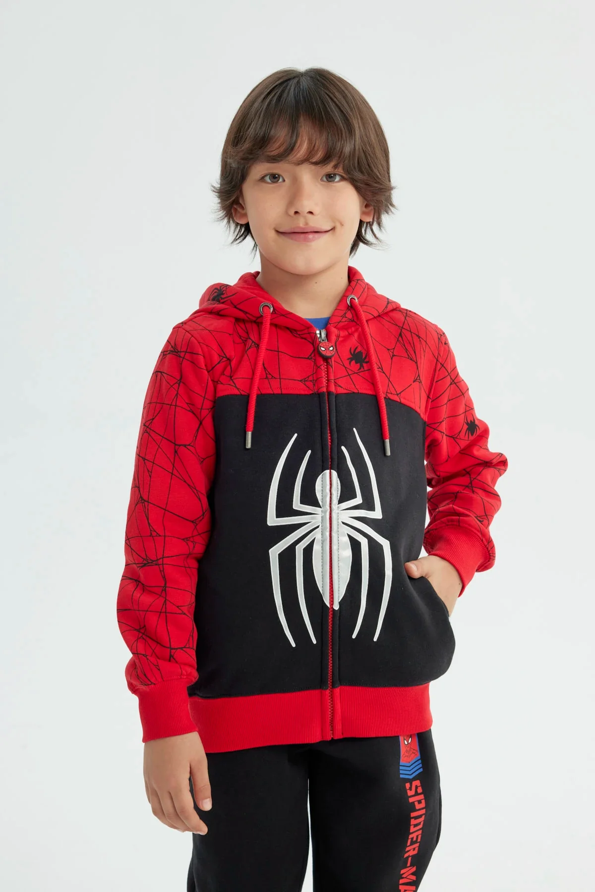 Polerón Niño Spiderman Rojo