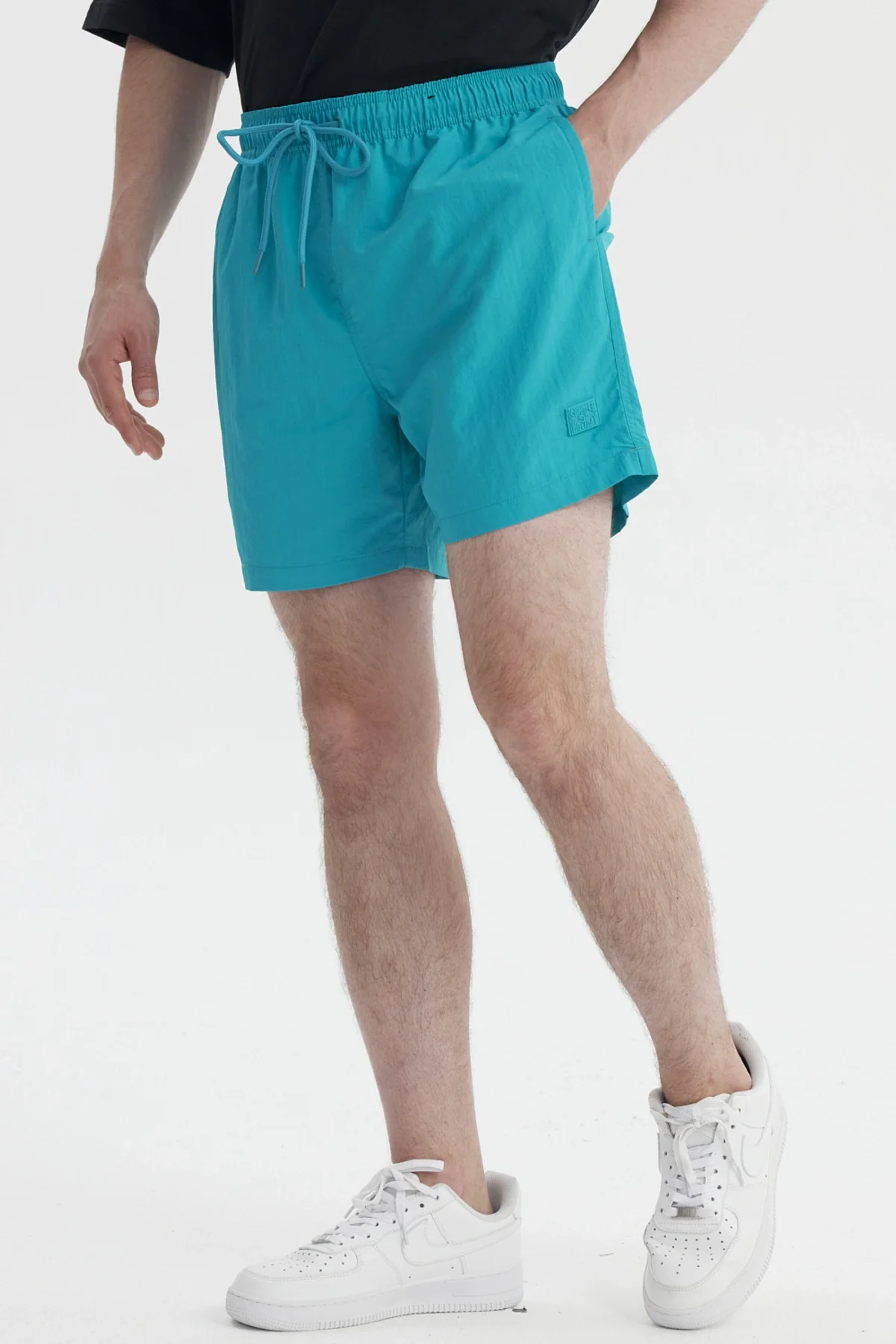 Short de Baño Hombre Liso Turquesa - Image 2