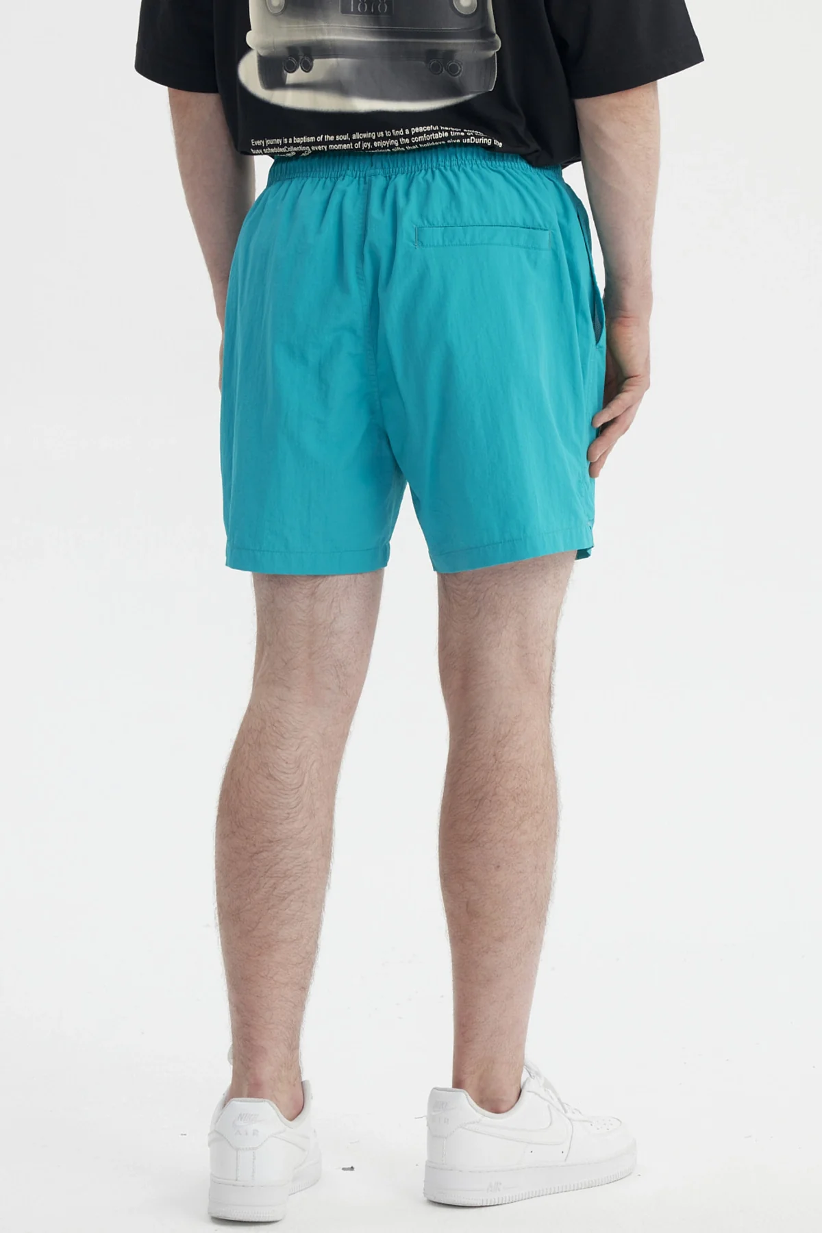 Short de Baño Hombre Liso Turquesa - Image 3