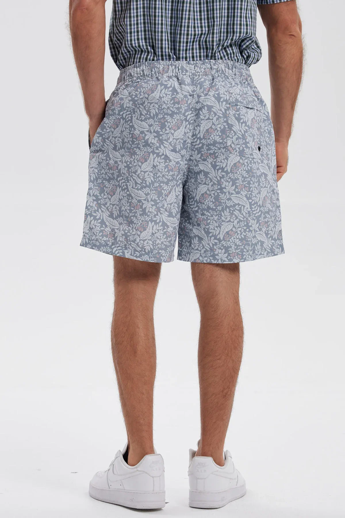 Short de Baño Hombre Print Gris - Image 3