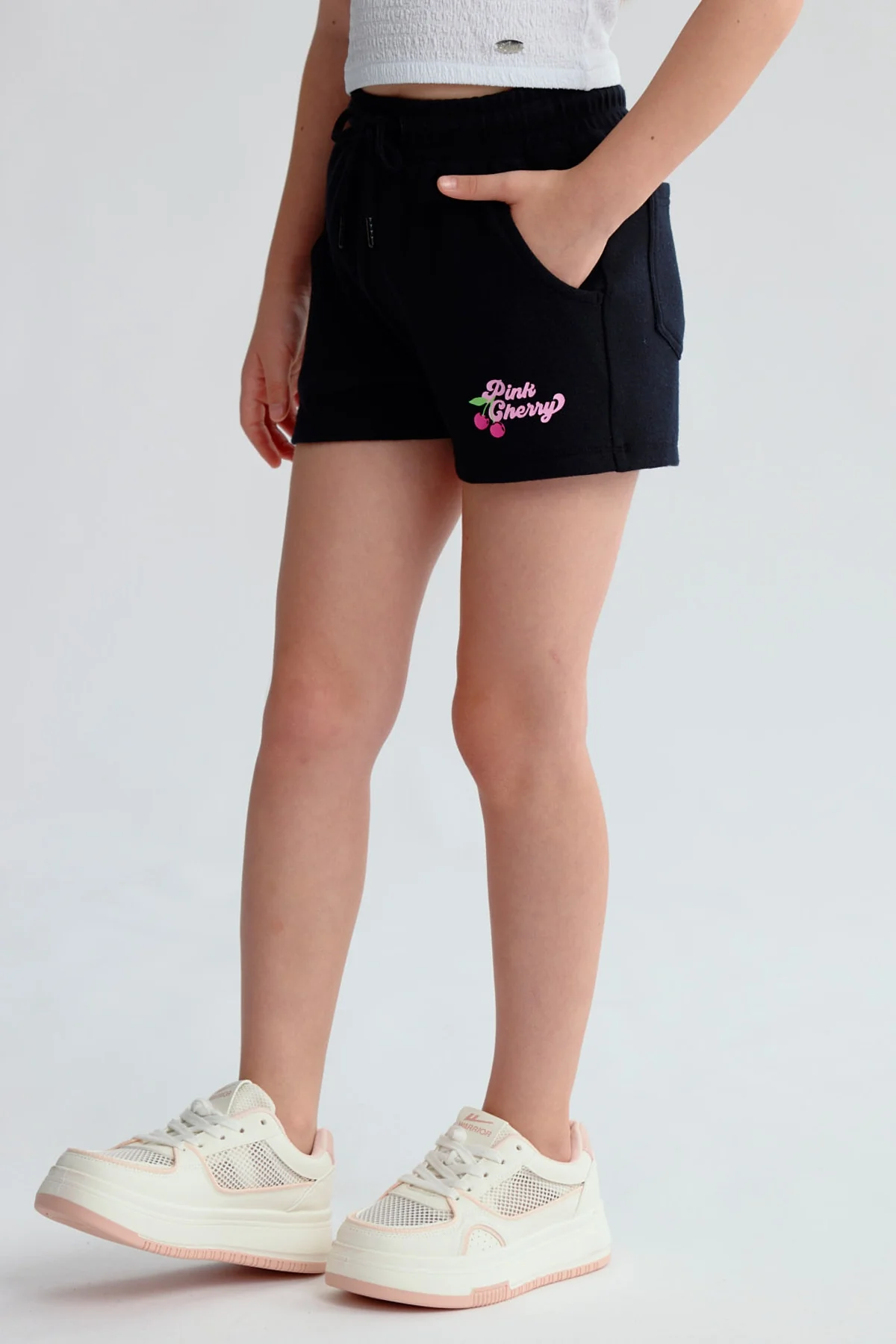 Short Niña Mini Print Negro - Image 2