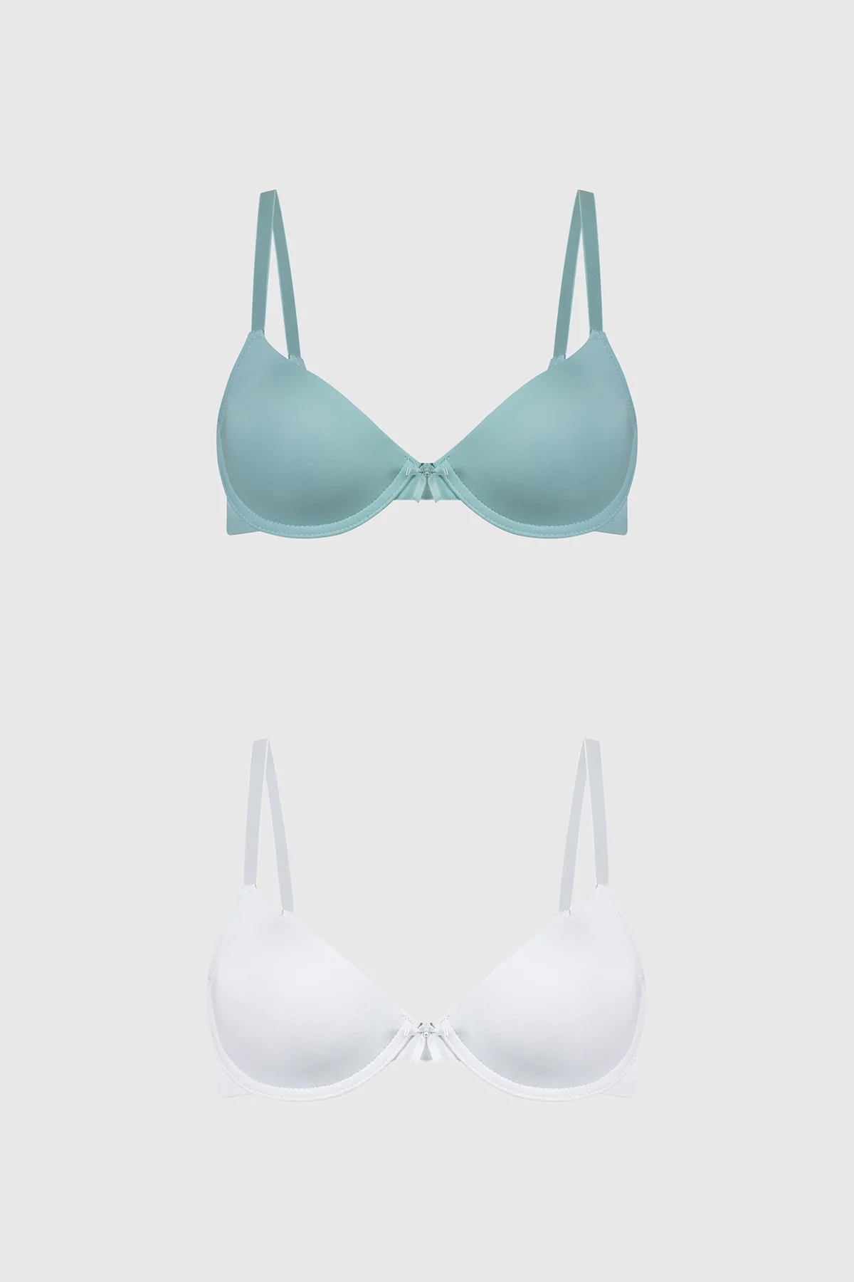 Sostén Mujer Bipack Copa Soft Liso Aqua