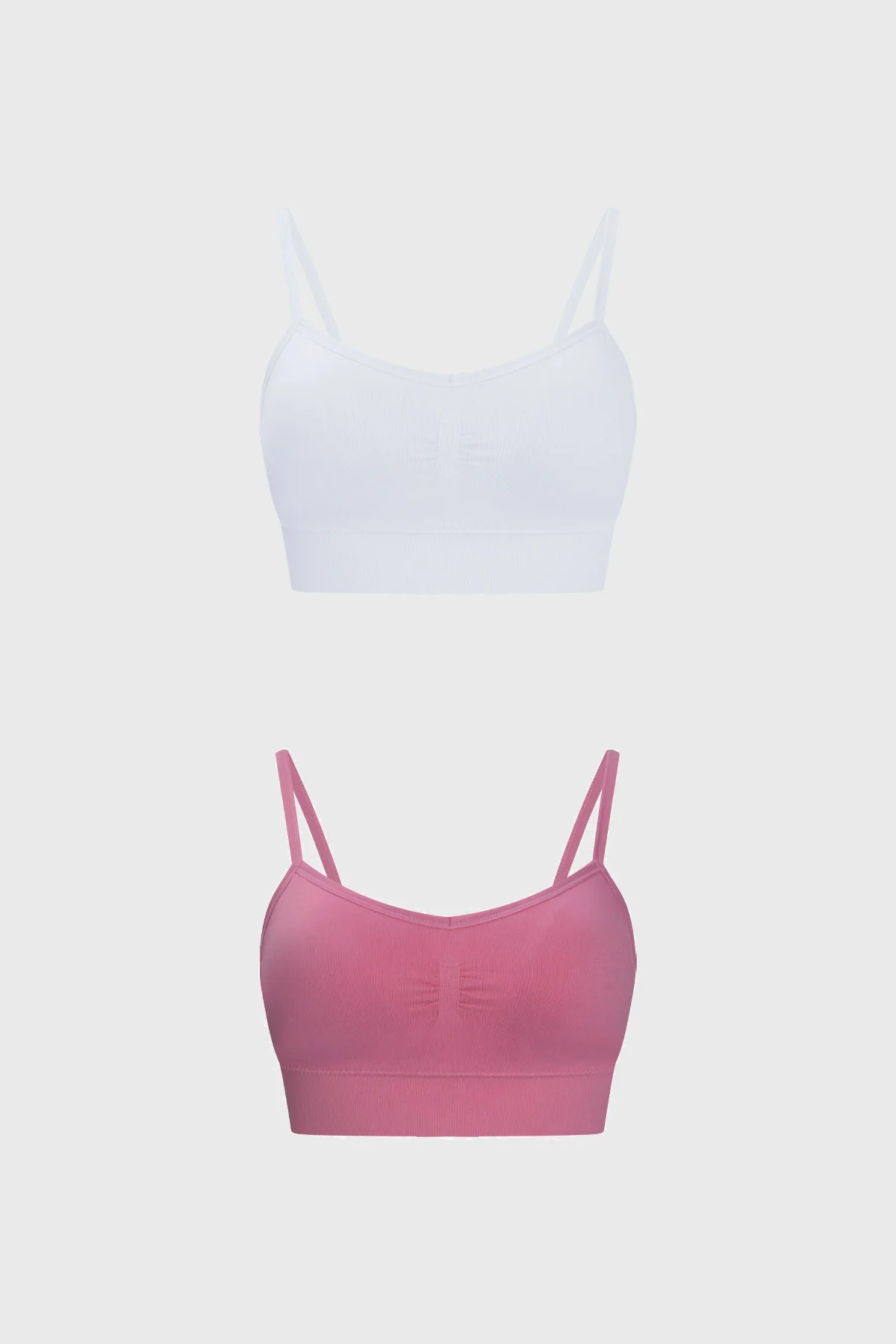 Sostén Mujer Bipack Peto Liso Rosado