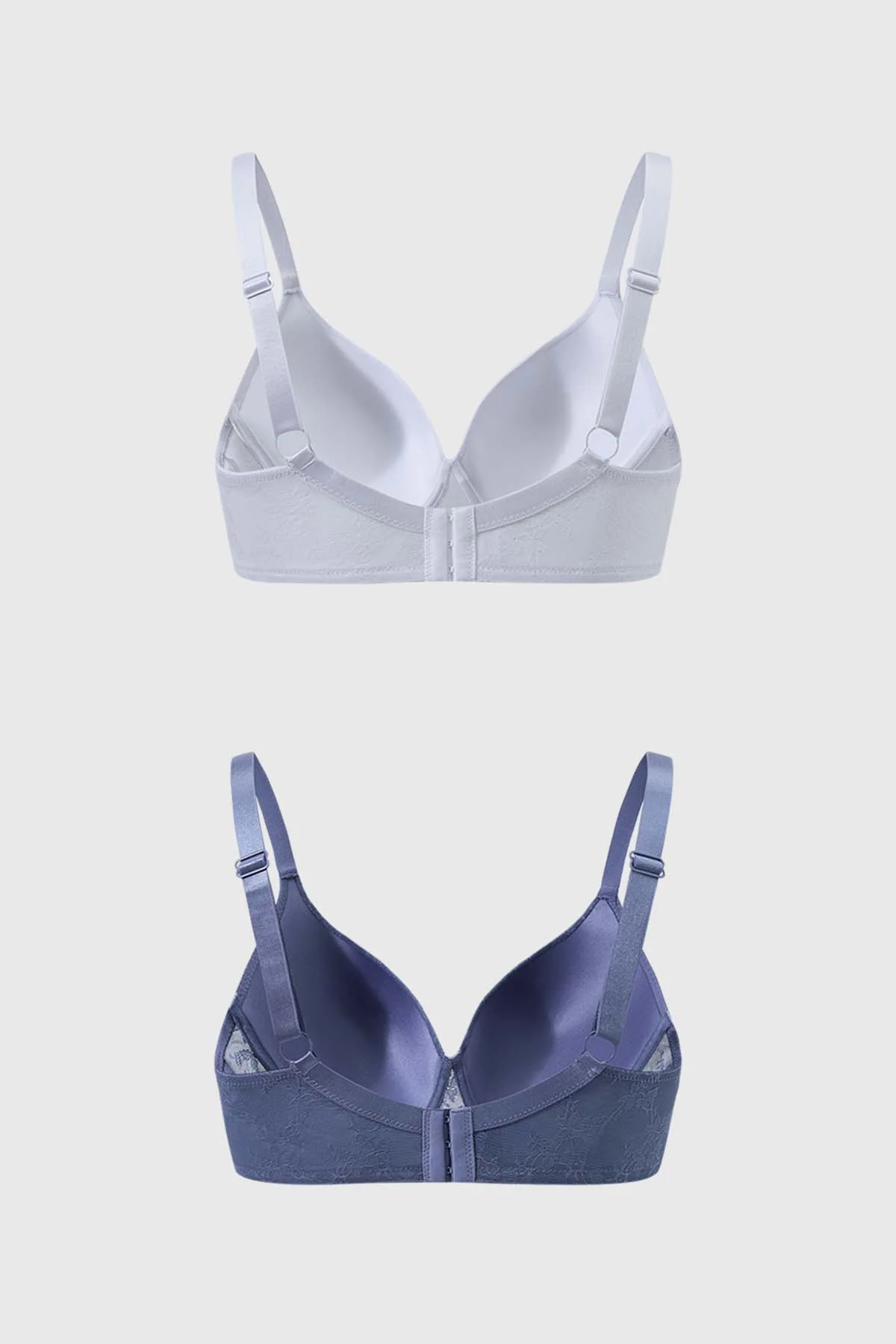 Sostén Mujer Bipack Support Full Encaje Gris Oscuro - Image 2