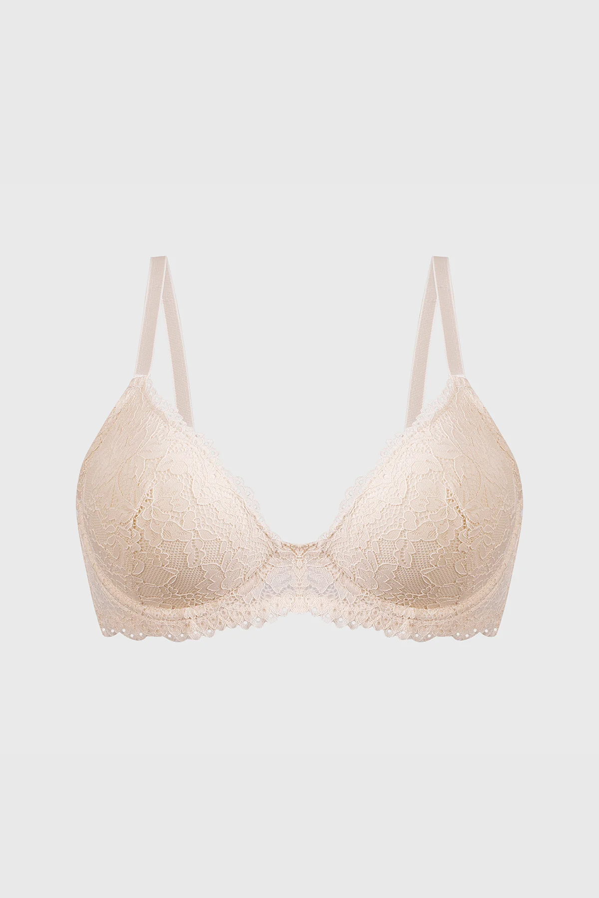 Sostén Mujer Copa Soft Encaje Crudo
