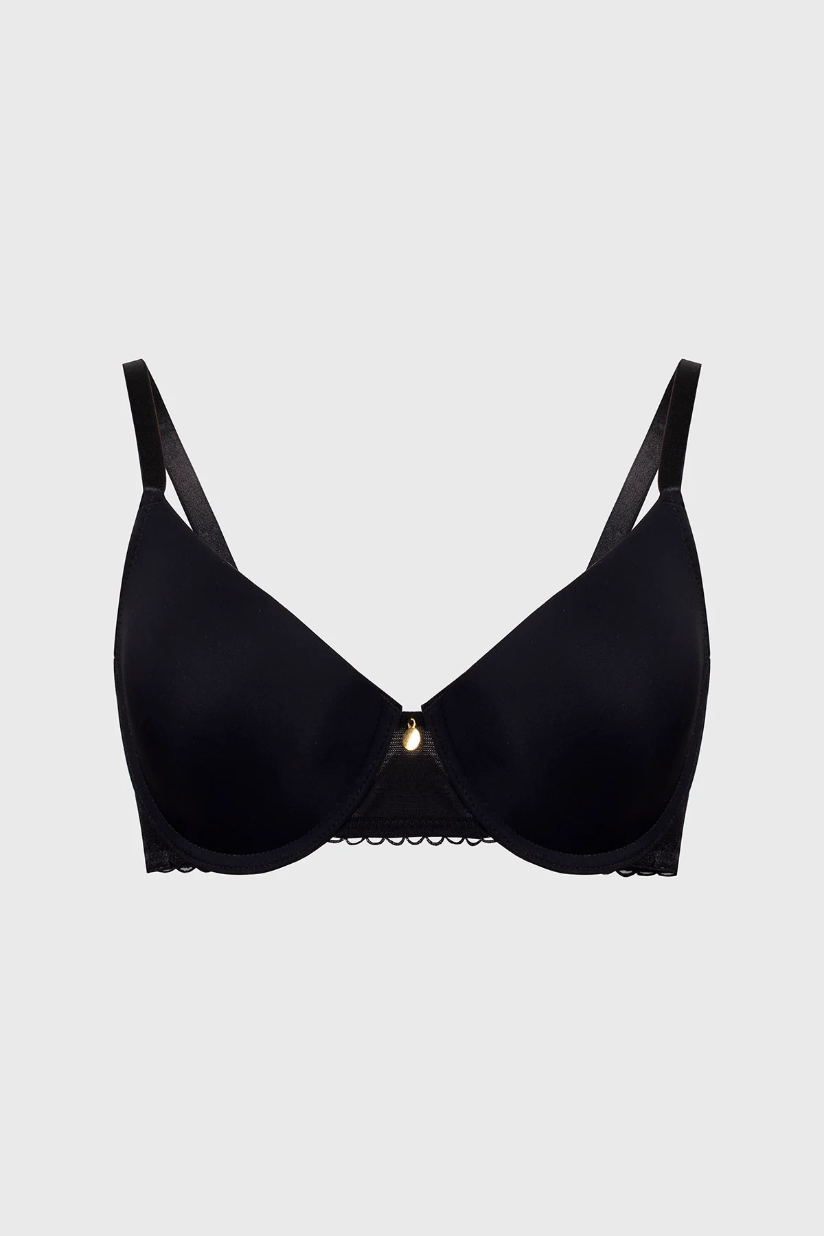 Sostén Mujer Push Up Liso Negro