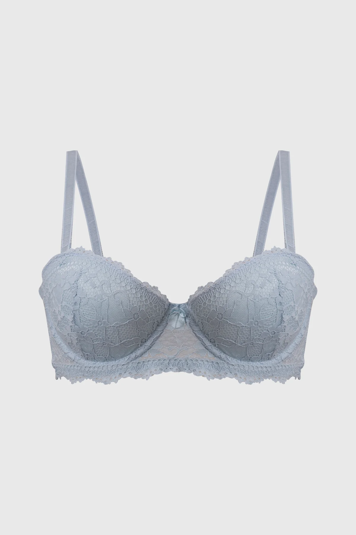 Sostén Mujer Strappless Encaje Azul Claro