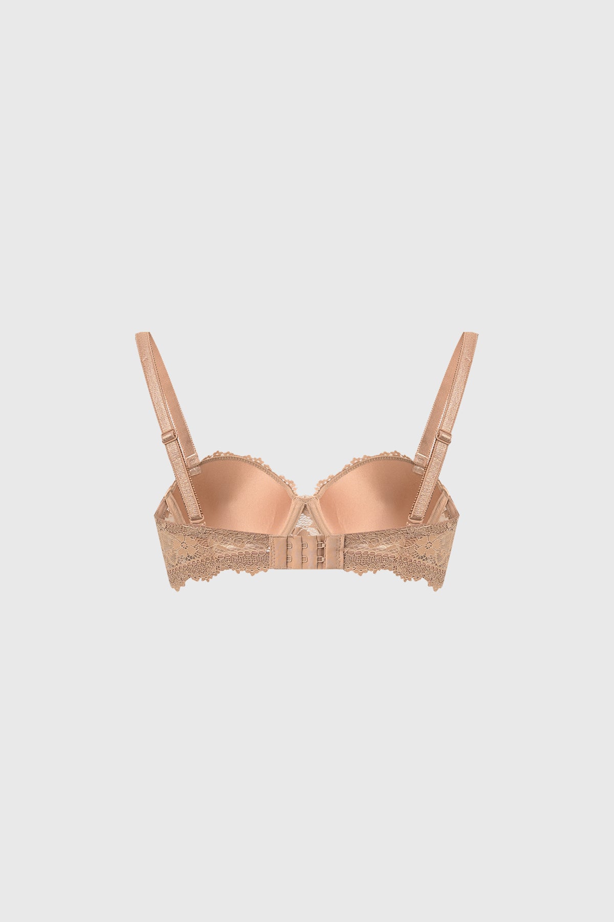 Sostén Mujer Strappless Encaje Camel - Image 2