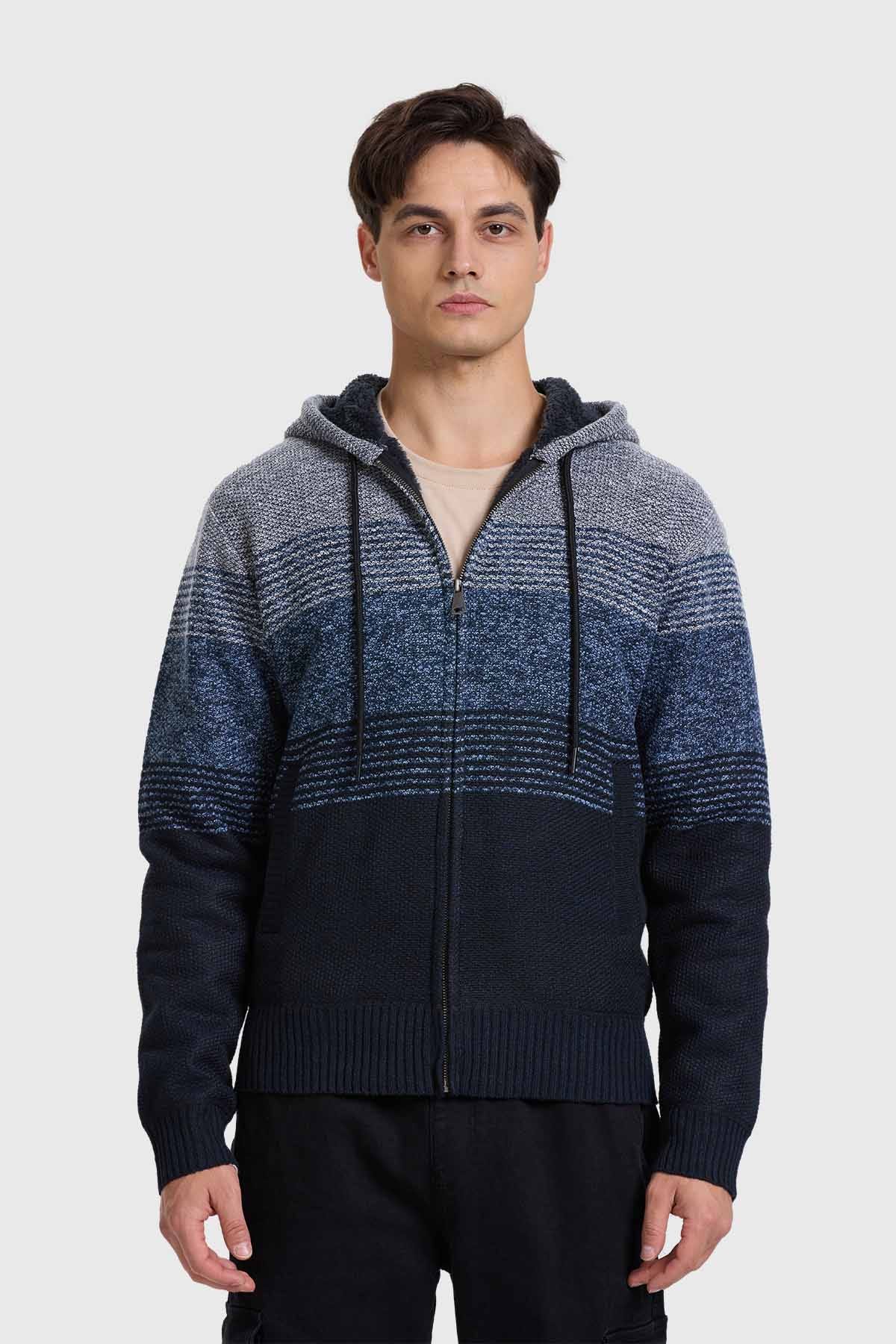 Sweater Hombre Bloque Gris - Image 3