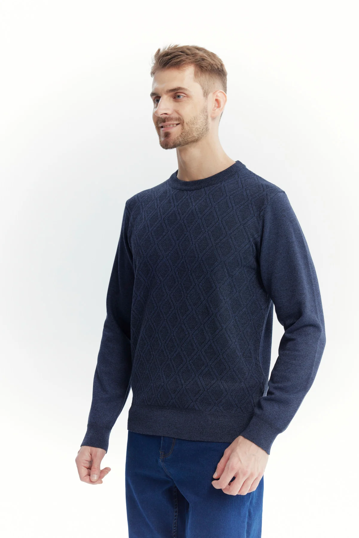 Sweater Hombre Regular Azul Marino - Image 2