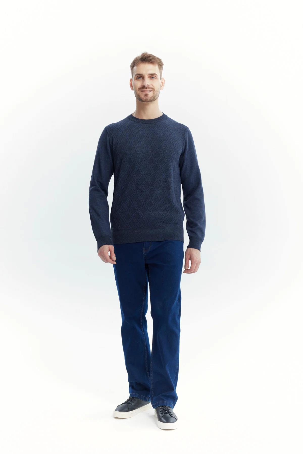 Sweater Hombre Regular Azul Marino - Image 4