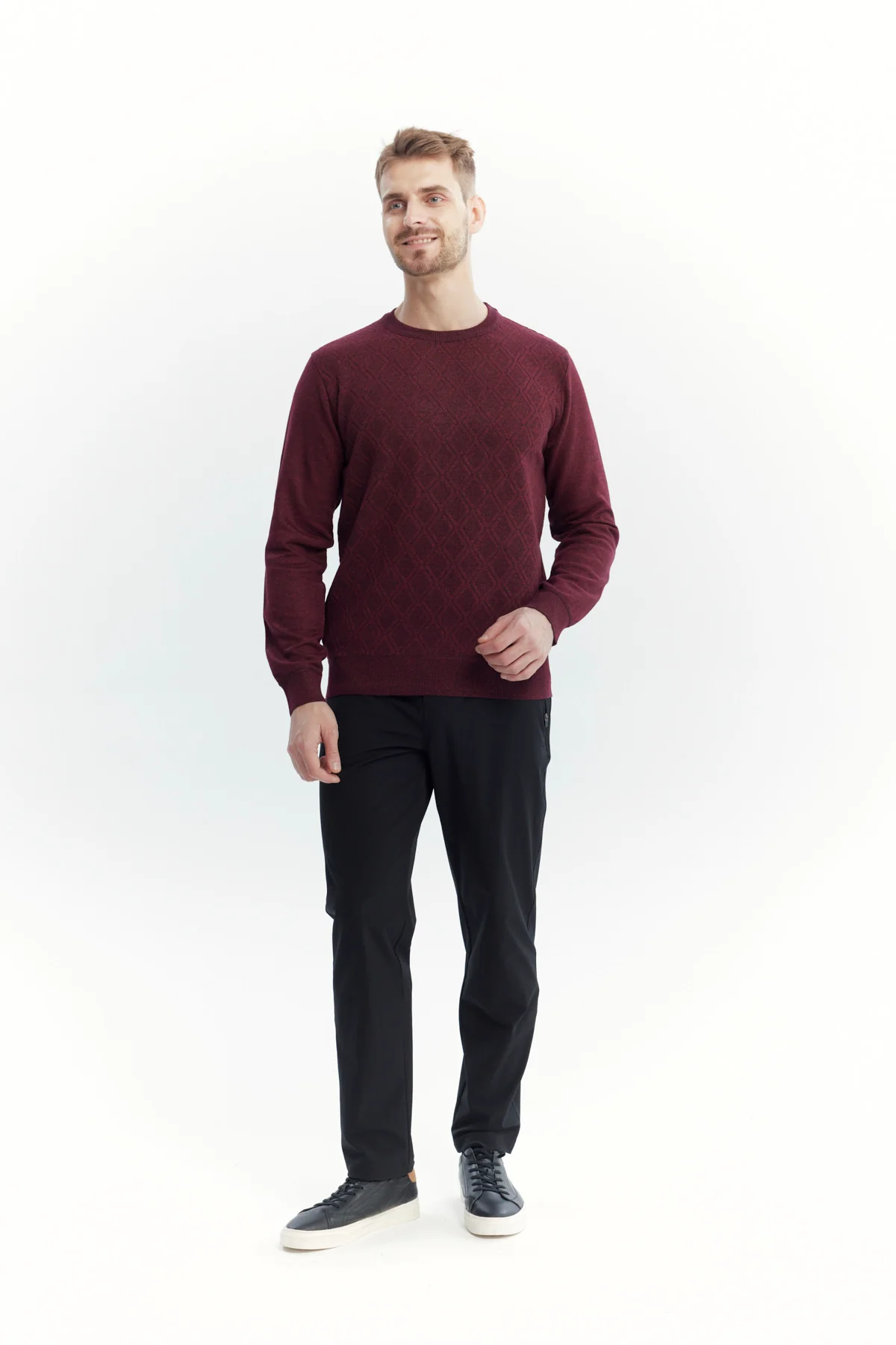 Sweater Hombre Regular Burdeo - Image 4