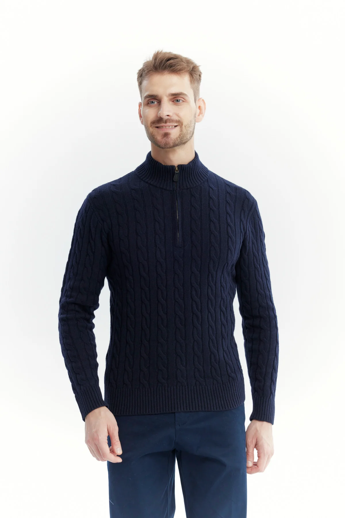 Sweater Hombre Slim Azul Marino